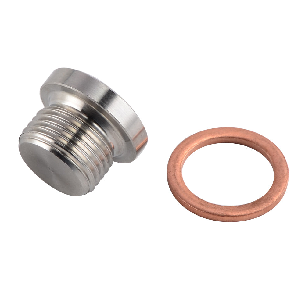 M18 x 1.5mm Oxygen 02 Lambda Sensor Thread Hex Bung Blanking Plug Cap Stainless Steel