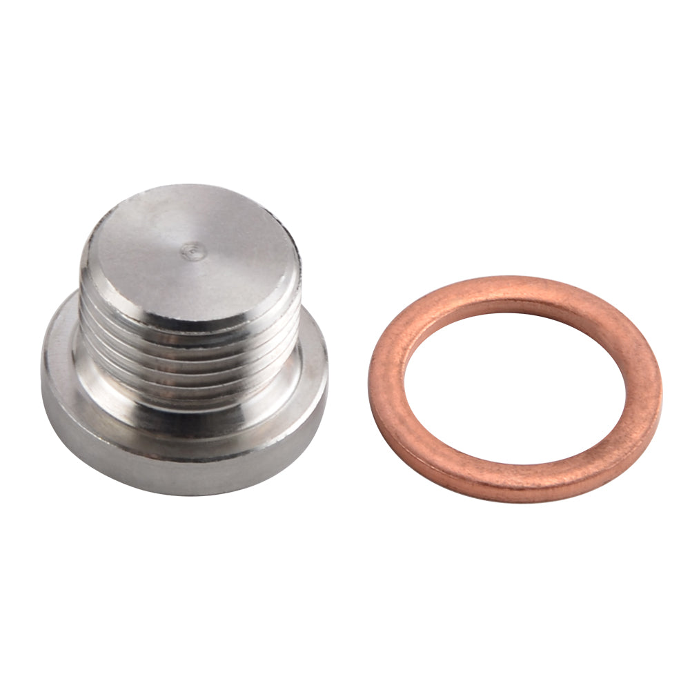 2PCS M18 x 1.5 Oxygen O2 Lambda Sensor Thread Hex Bung Blanking Plug Cap