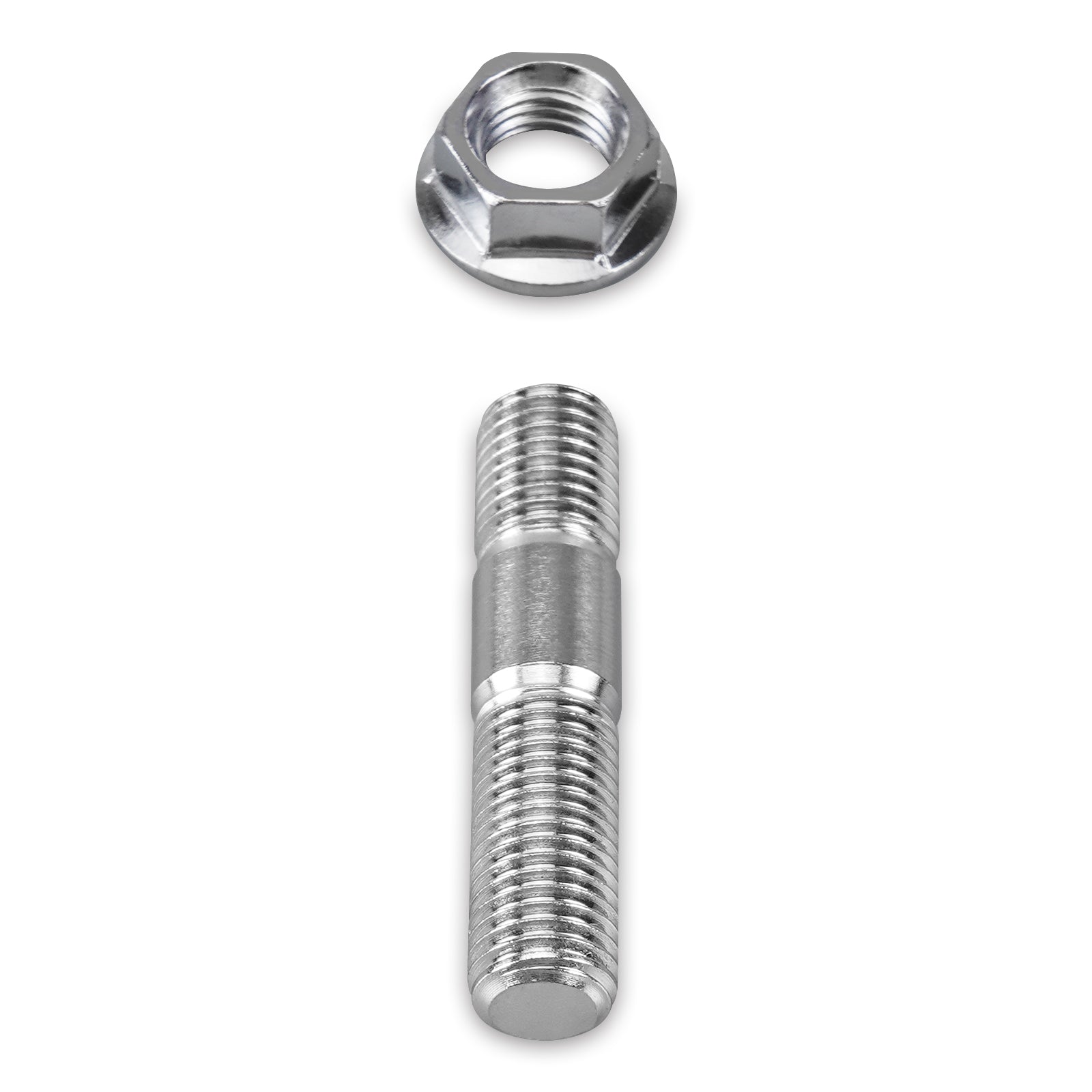 10mm M10x1.25 Stainless Steel Studs & Serrated Nuts Manifold Flange Kit
