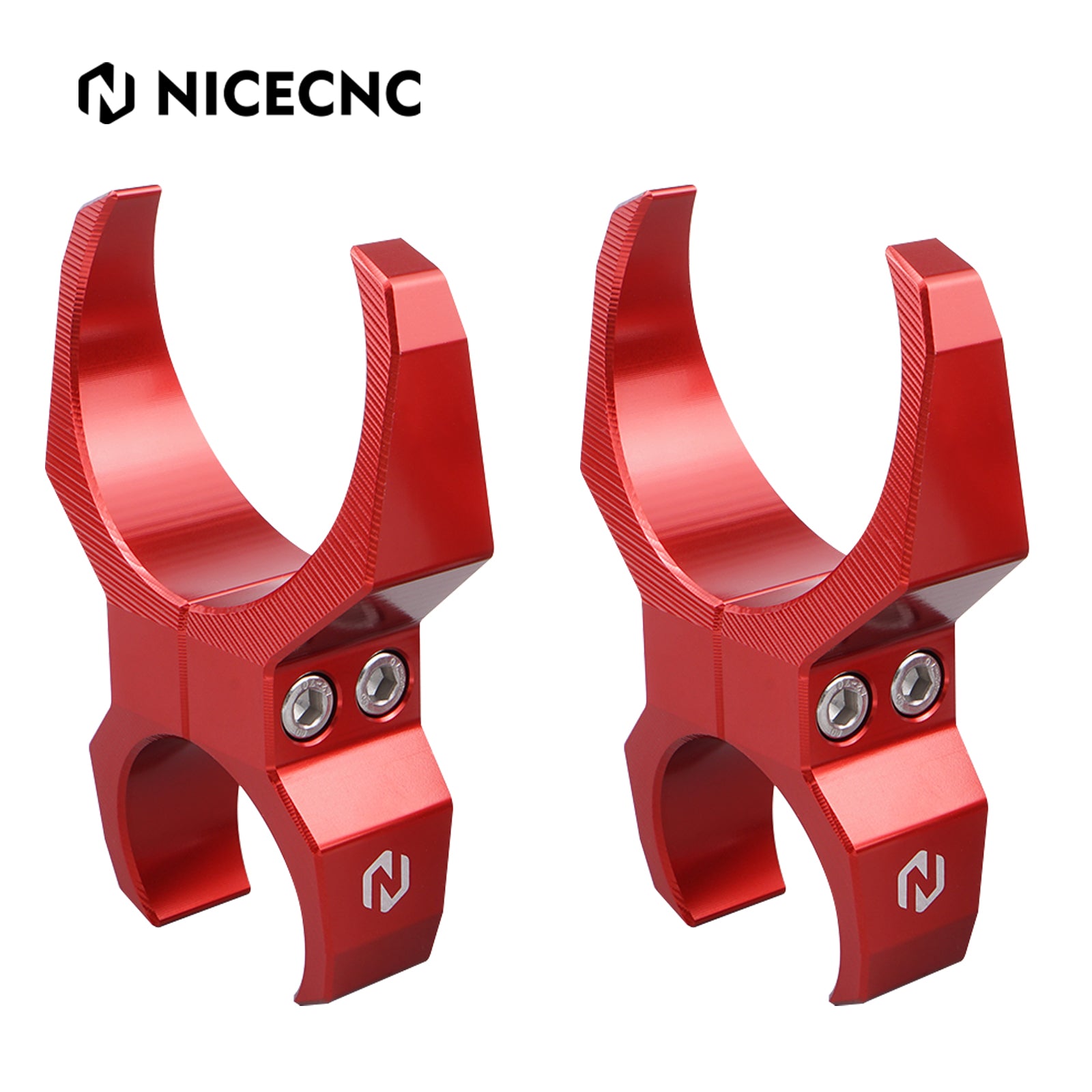 2PCS UTV Rear Shock Reservoir Mounting Clamps Kit For Can-Am X3