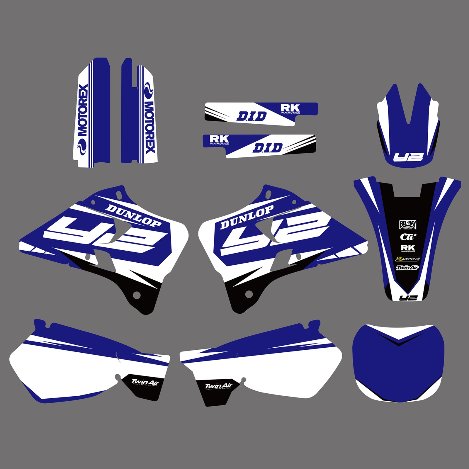 Motorcycle Decals For Yamaha YZ125 YZ250 1996-2001