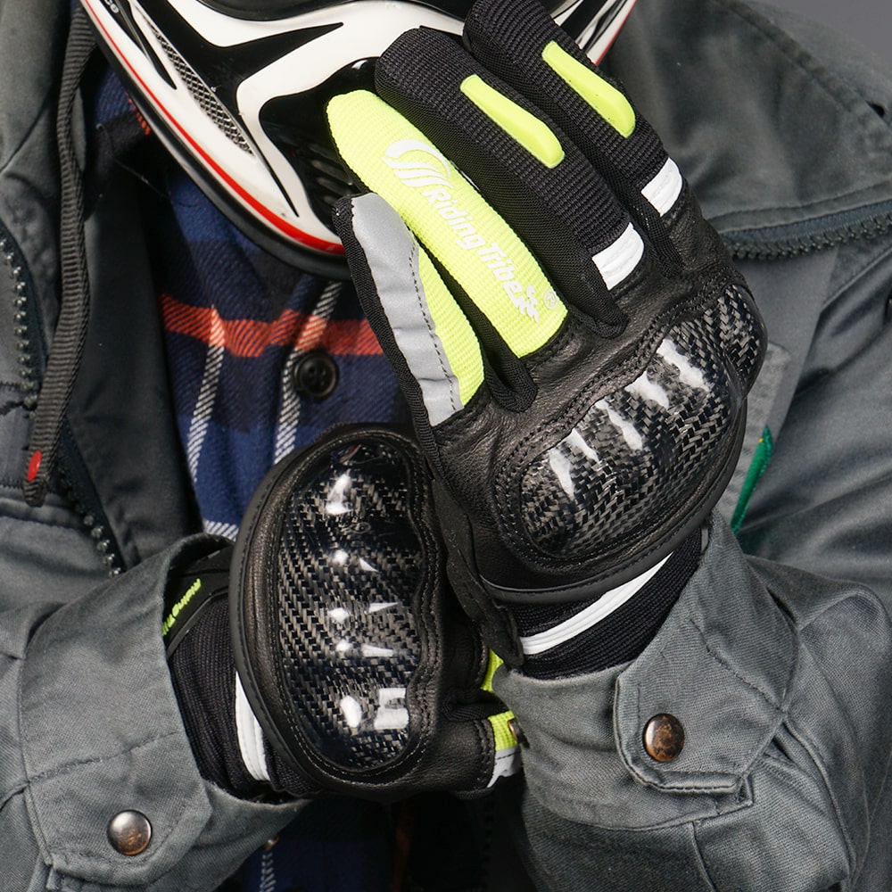 Motorcycle Riding Gloves Touch Screen Anti-slip Abrasion Resistant Micro Fibre For Spring Summer Autumn