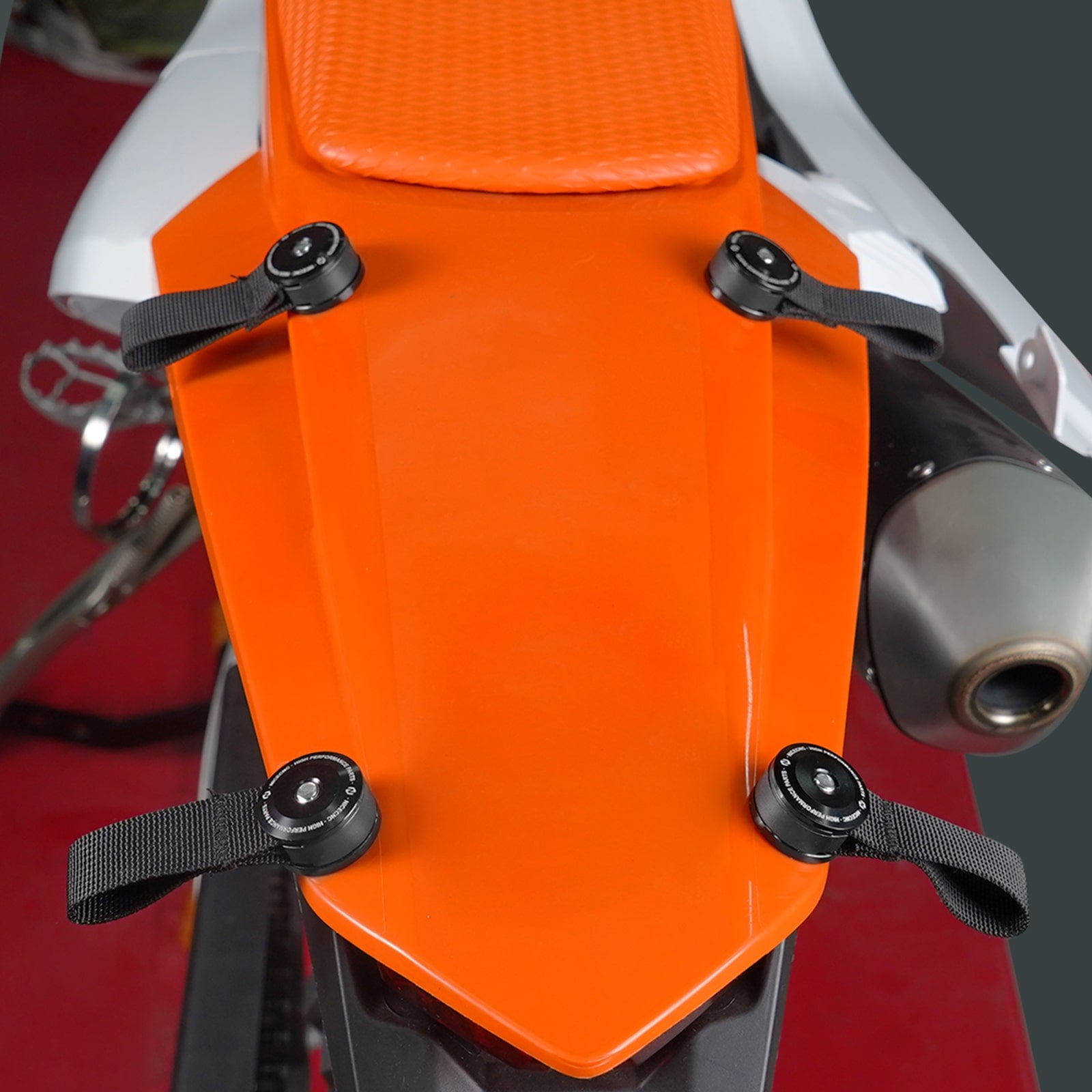 4 x Rear Luggage Rack Loops Kit For Motorcycle Panniers / Drypacks