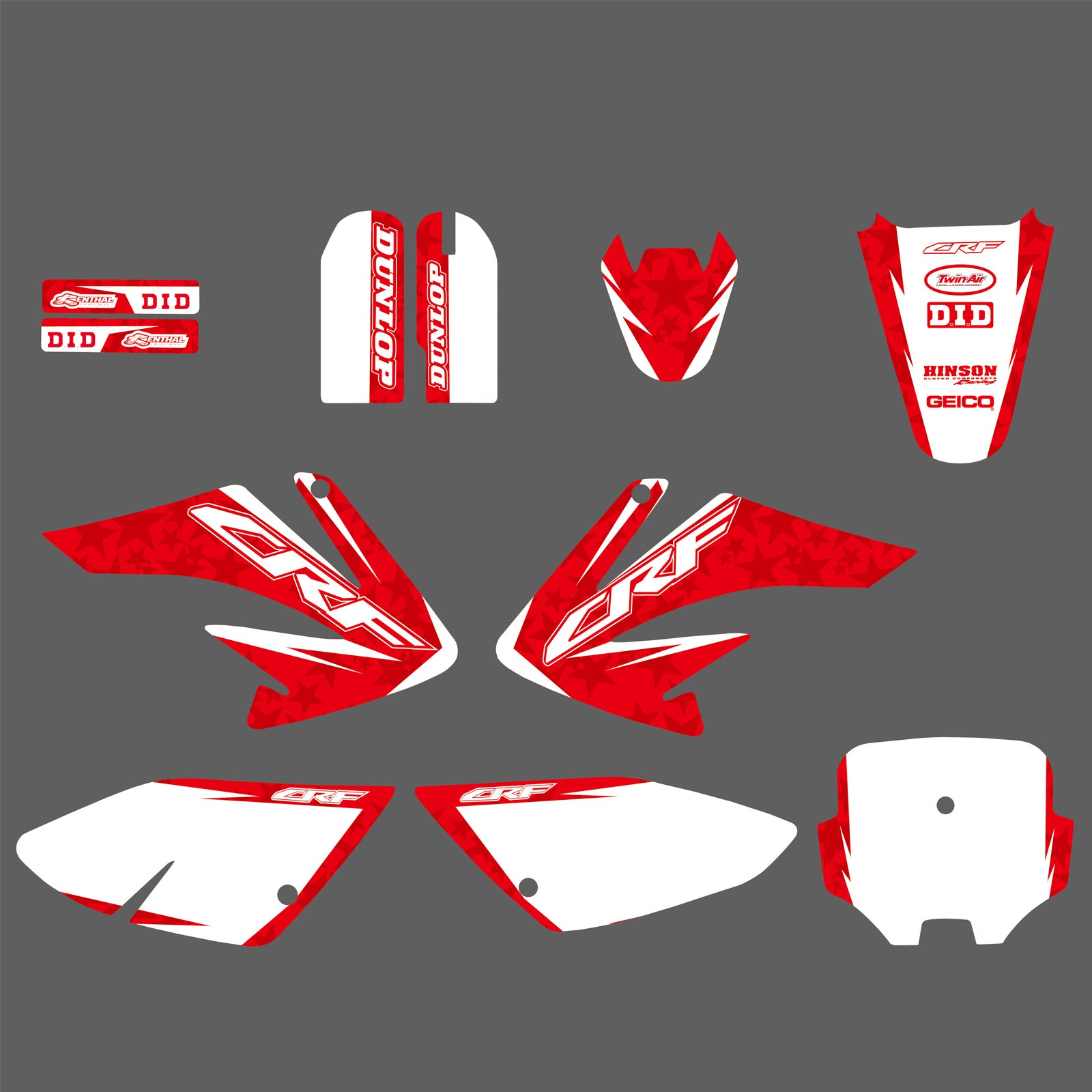 Motorcycle Full Decal Stickers For Honda CRF70 2004-2010