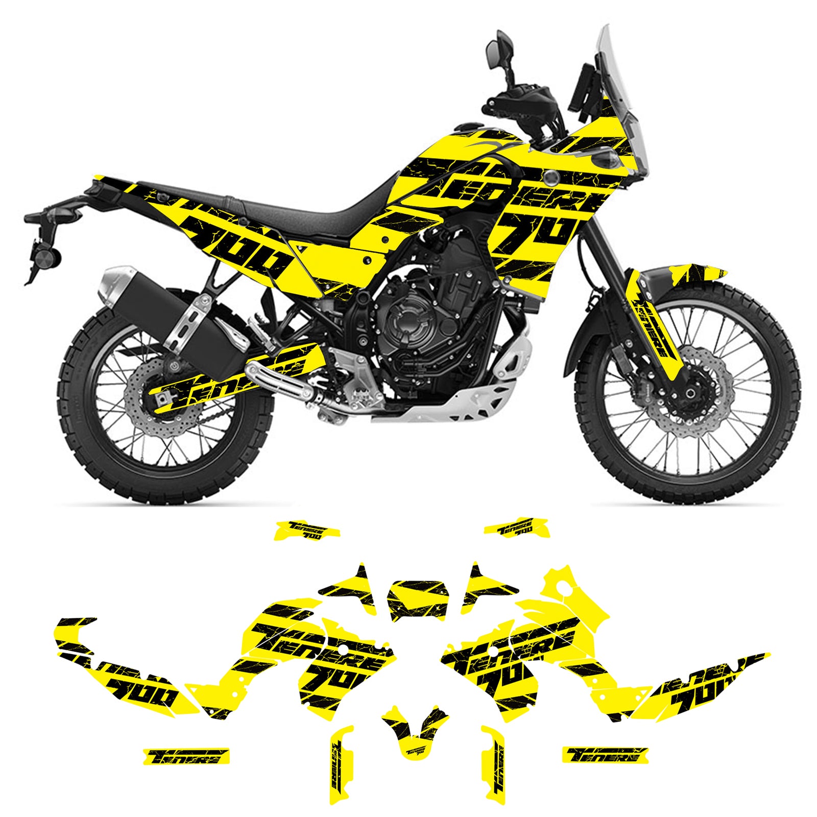 New Decals Stickers Graphics Kits For Yamaha Tenere 700 2019-2023