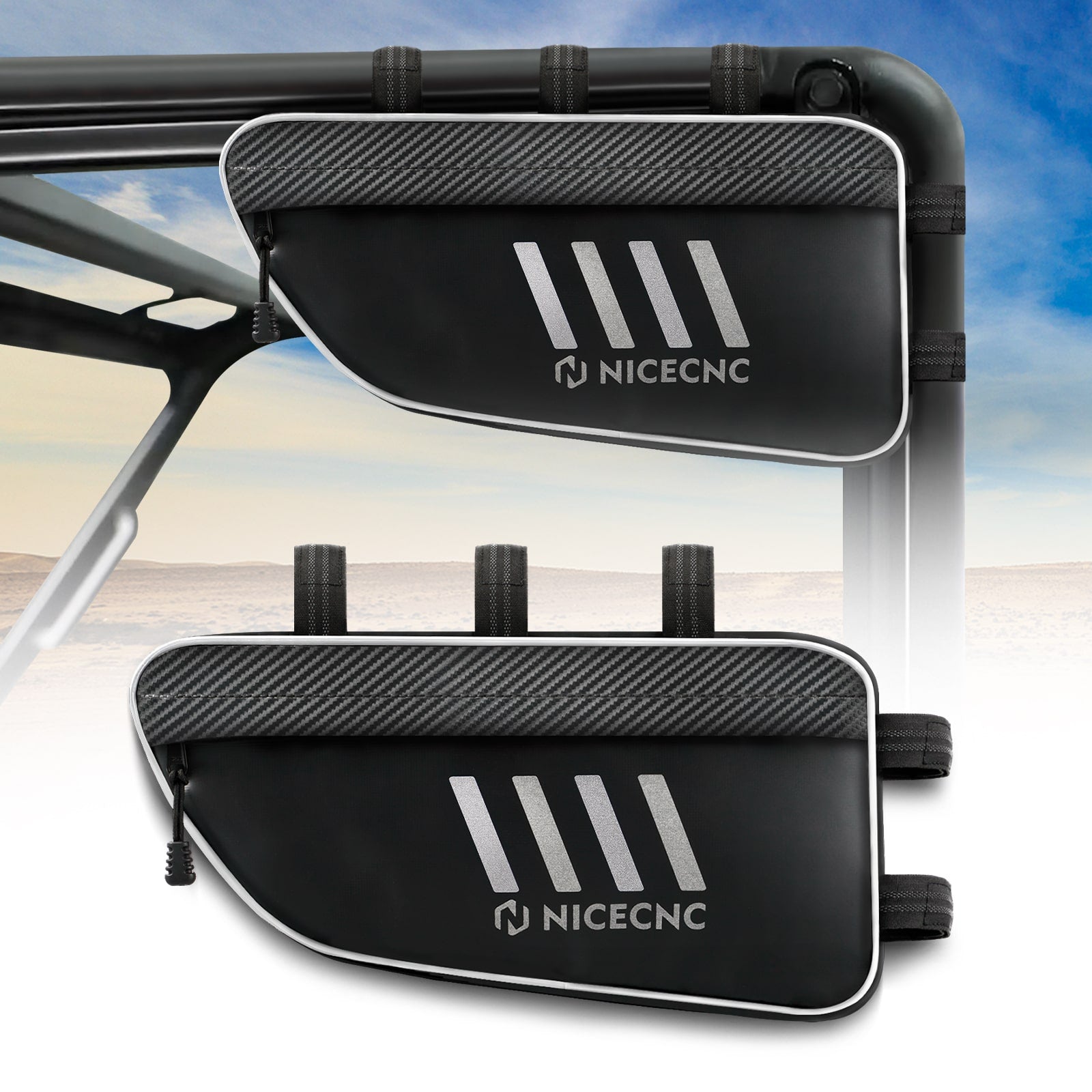 UTV Roll Bar Overhead Storage Tool Bag For Polaris Ranger RZR XP 4 1000 Can Am Maverick Sport