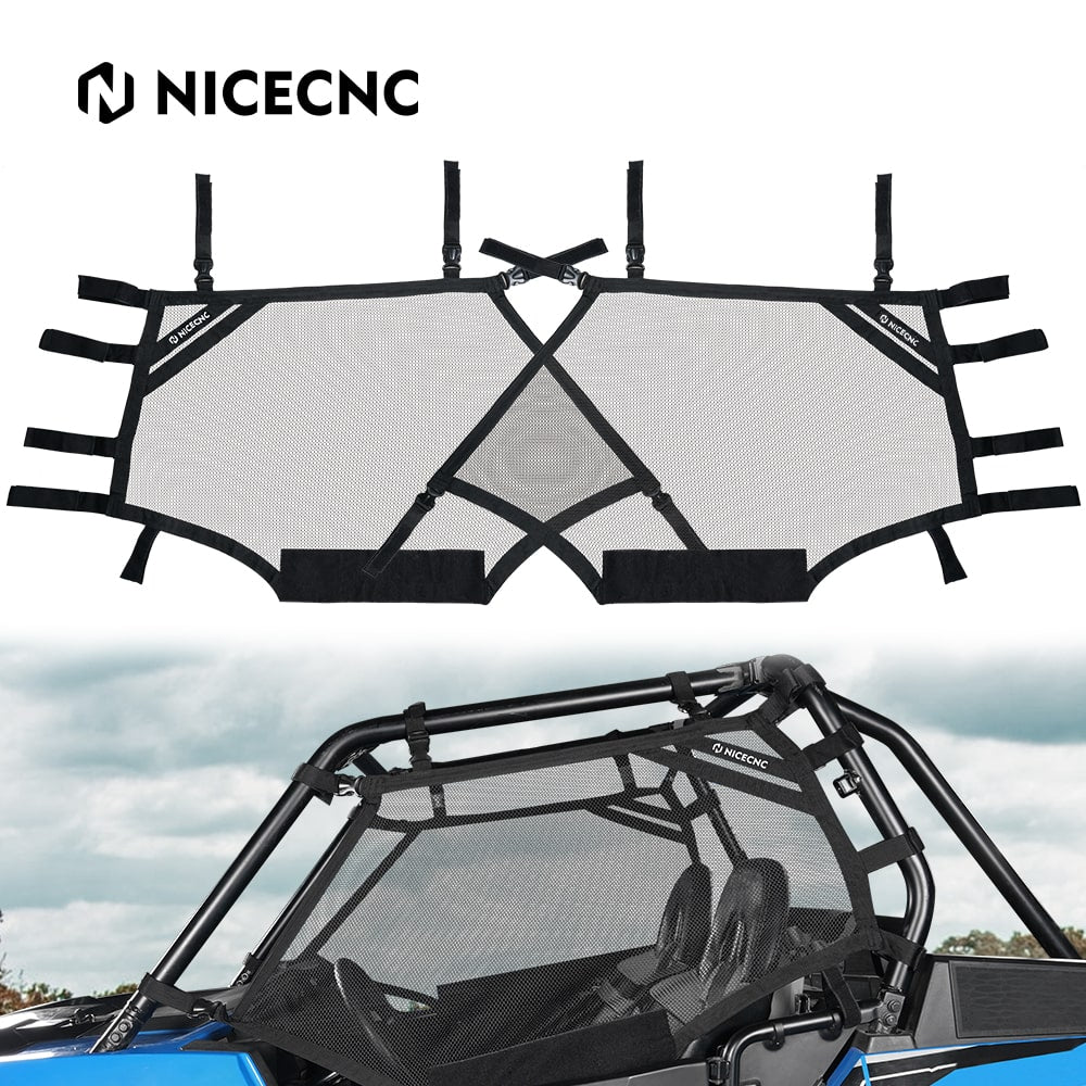 Left + Right UTV Side Window Net Shield Kit Roll Cage Mesh For Polaris RZR XP 1000 Turbo 2015-2023