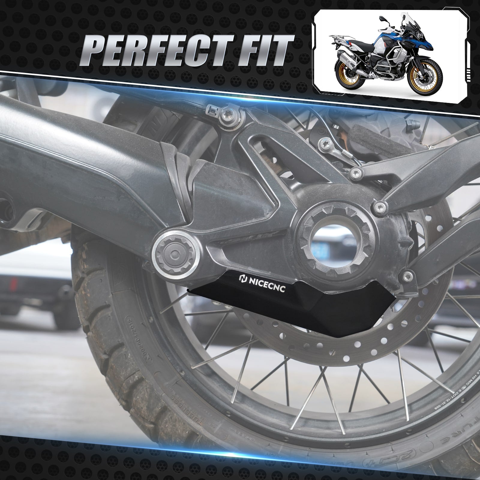 Final Drive Guard For BMW R1200GS Adventure 2013-2018 R1250GS Adventure 2019-2024