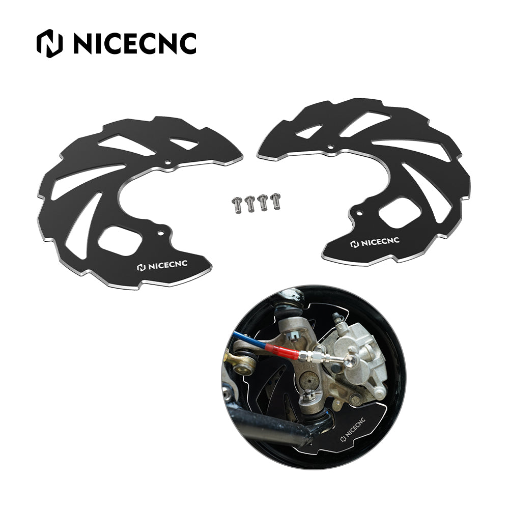 Pair ATV Front Brake Disc Rotor Guards For Yamaha Raptor 700 YFZ450R