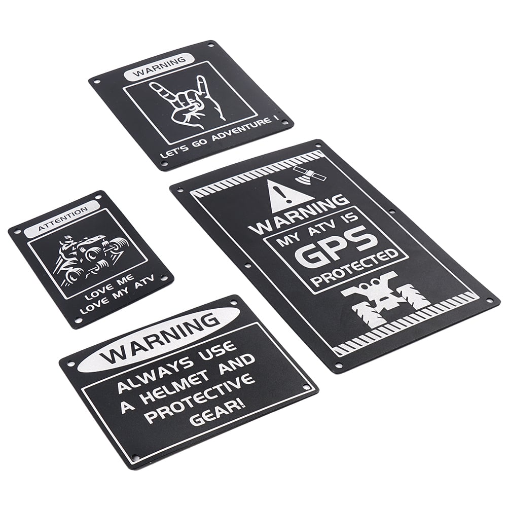 Fender Warning Tags Sticker Badges Plates For Yamaha Raptor 700 700R YFM700 2013-2023