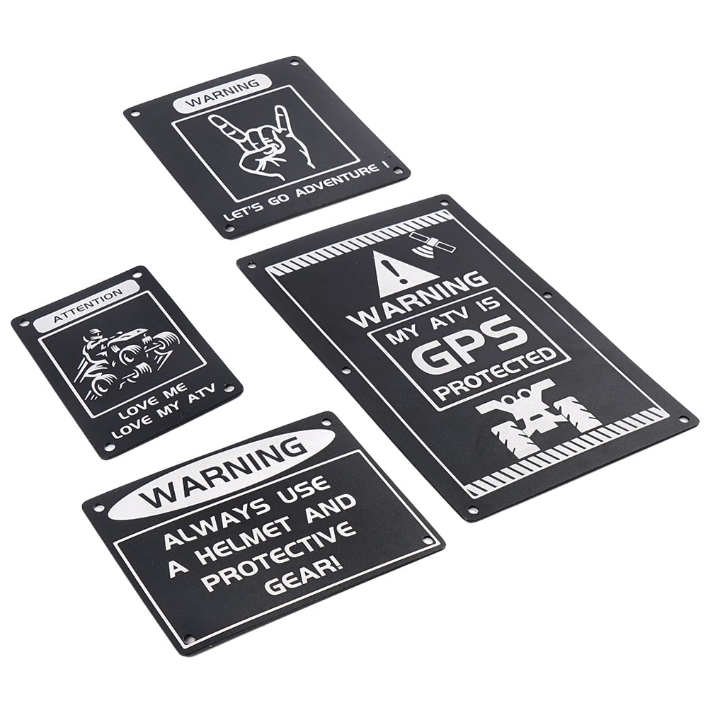ATV Fender Warning Tags Sticker Badges Plates For Yamaha Raptor 700 2013-2024