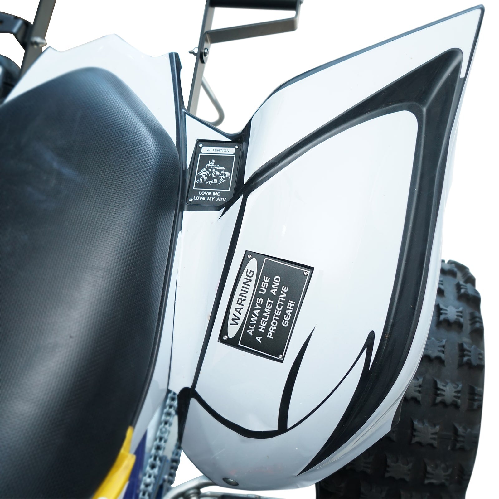 ATV Fender Warning Tags Sticker Badges Plates For Yamaha Raptor 700 2013-2024