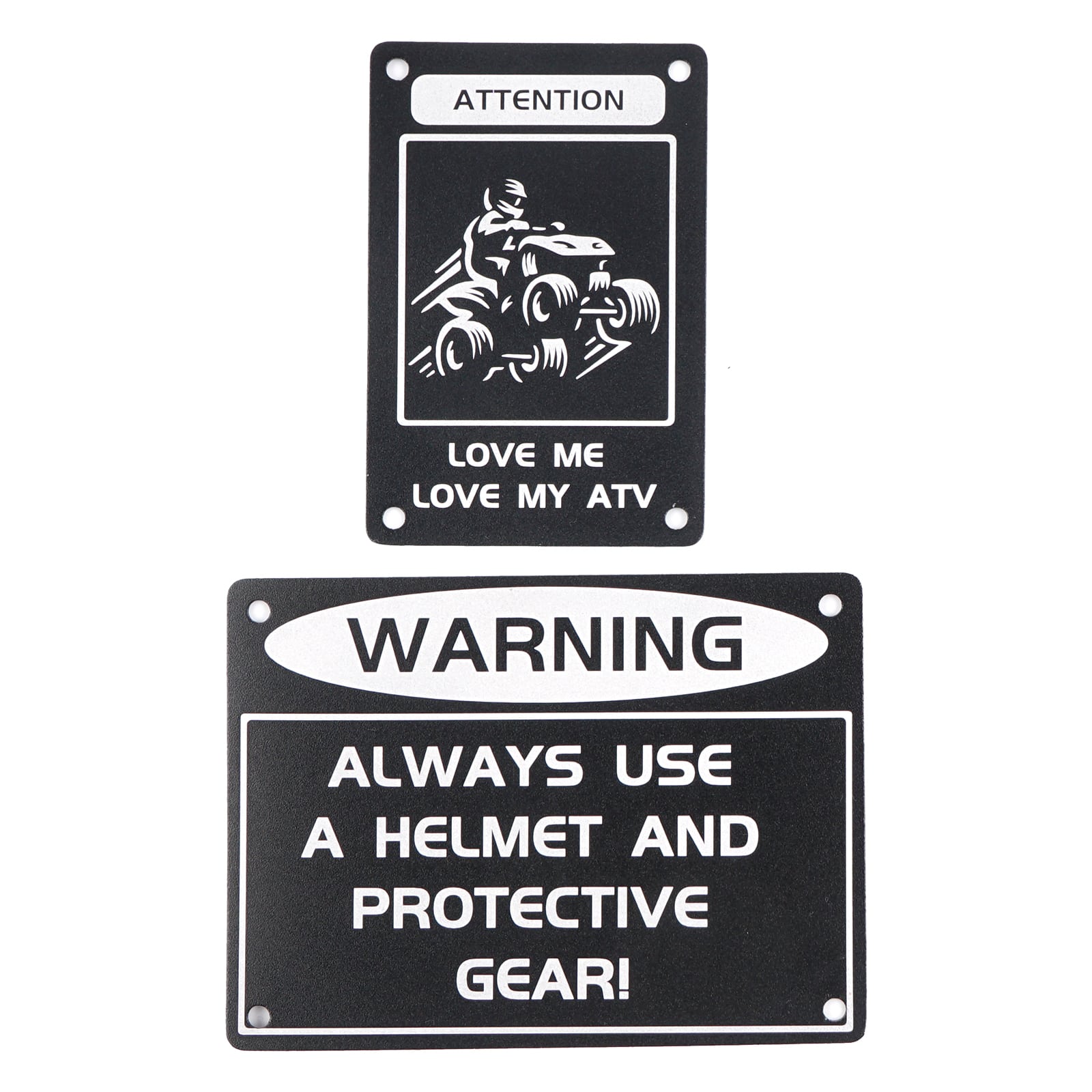 ATV Fender Warning Tags Sticker Badges Plates For Yamaha Raptor 700 2013-2024
