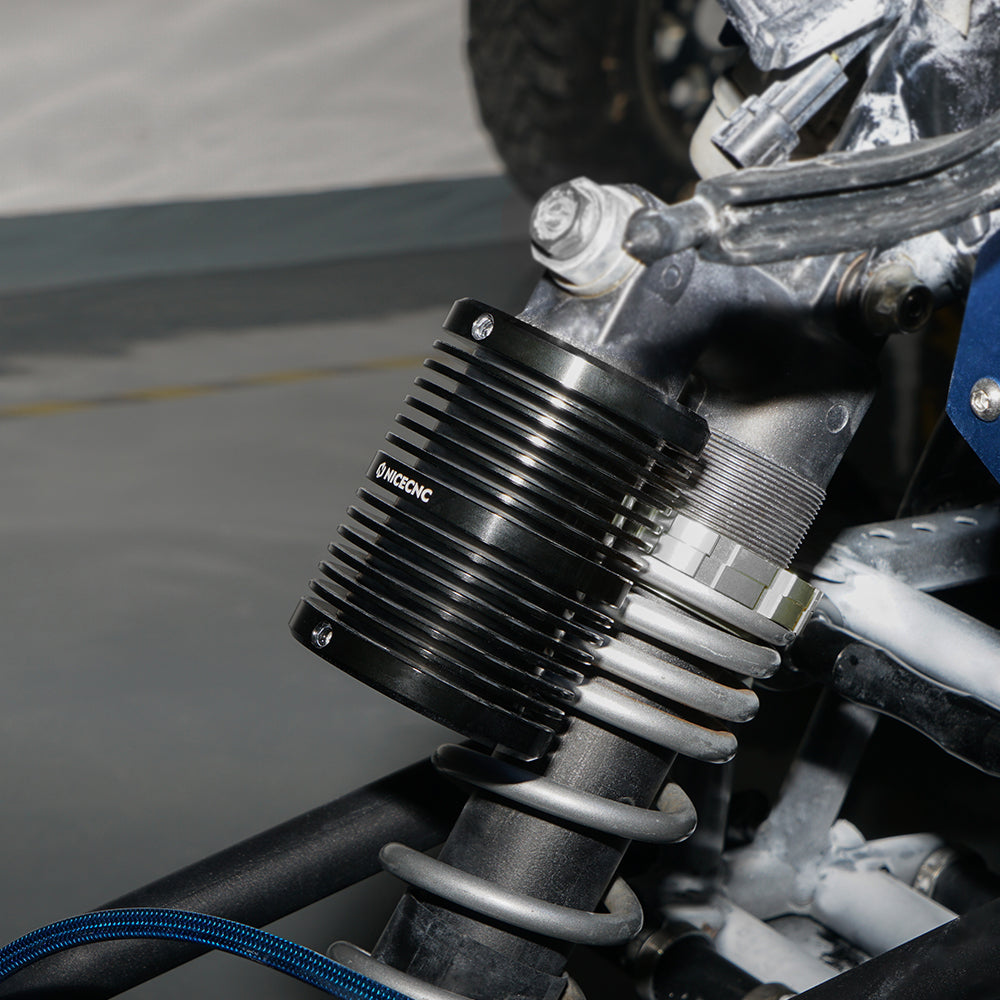 1 Pair Front Shock Absorber Coolers 12Fins For Yamaha RAPTOR 700R 2016-2017