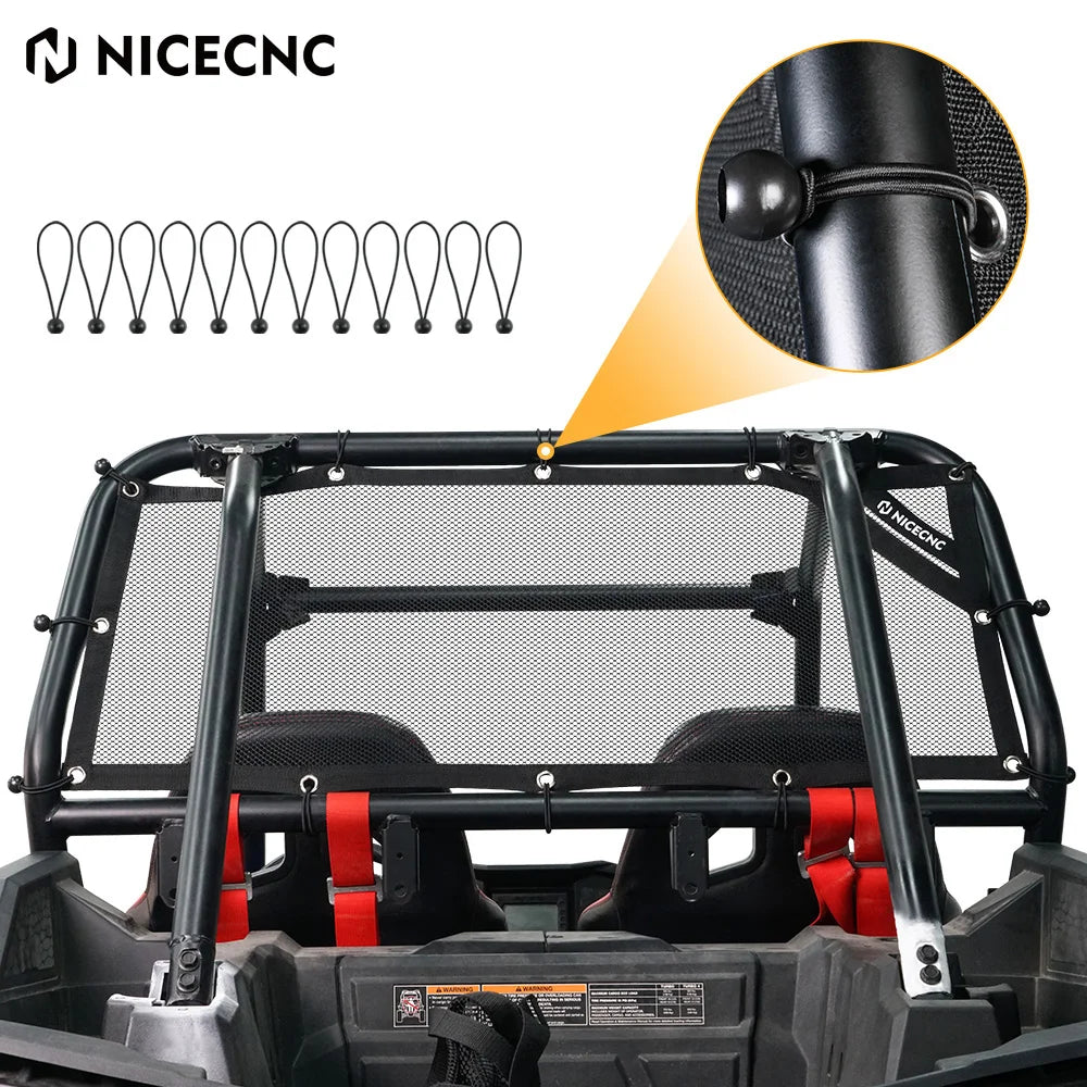 UTV Rear Window Net Soft Mesh Shade Net For Polaris RZR XP 1000 2014-2021