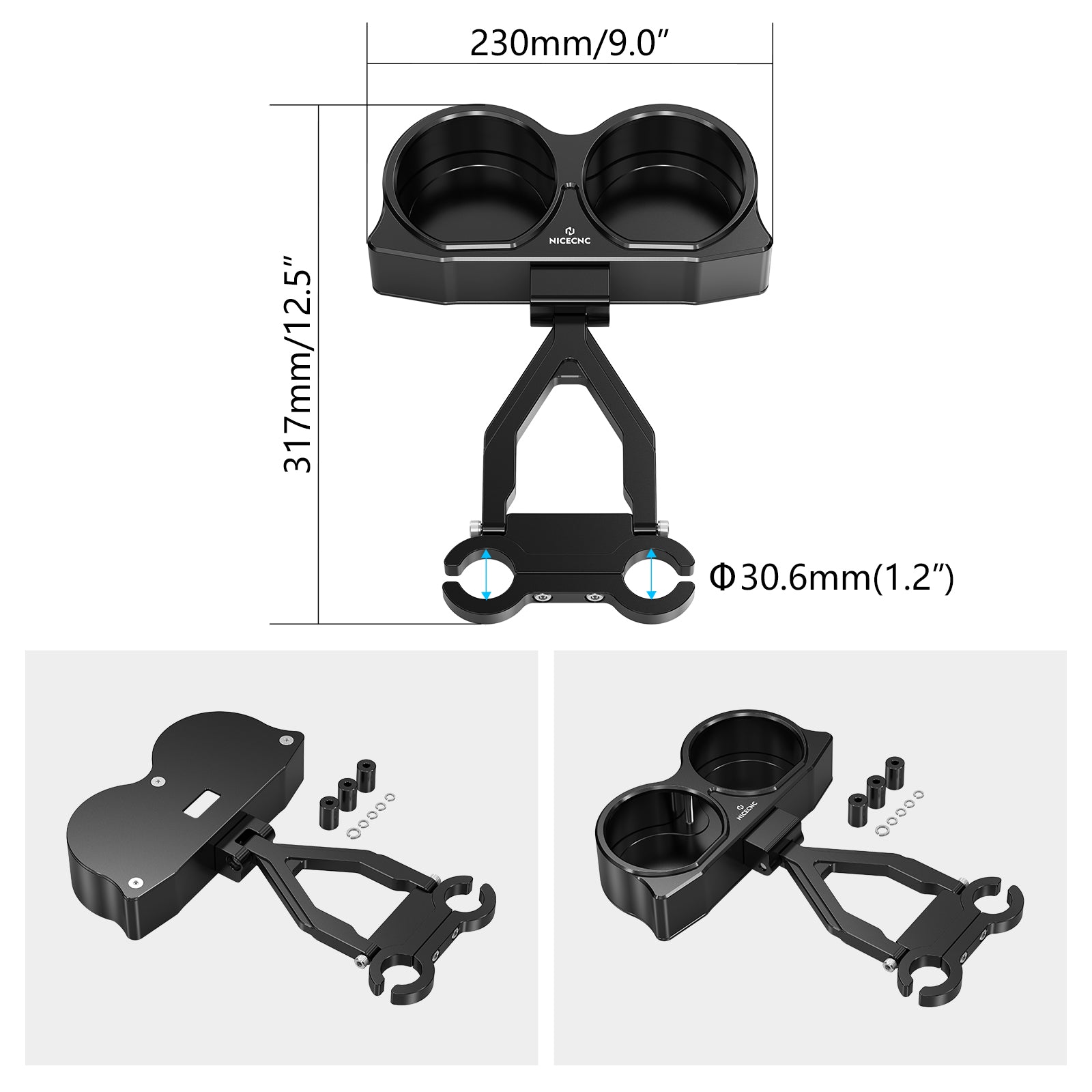 Speedometer Tachometer Instrument Bezel Gauges Relocation Mount Bracket Kit For Harley Davidson Road Glide