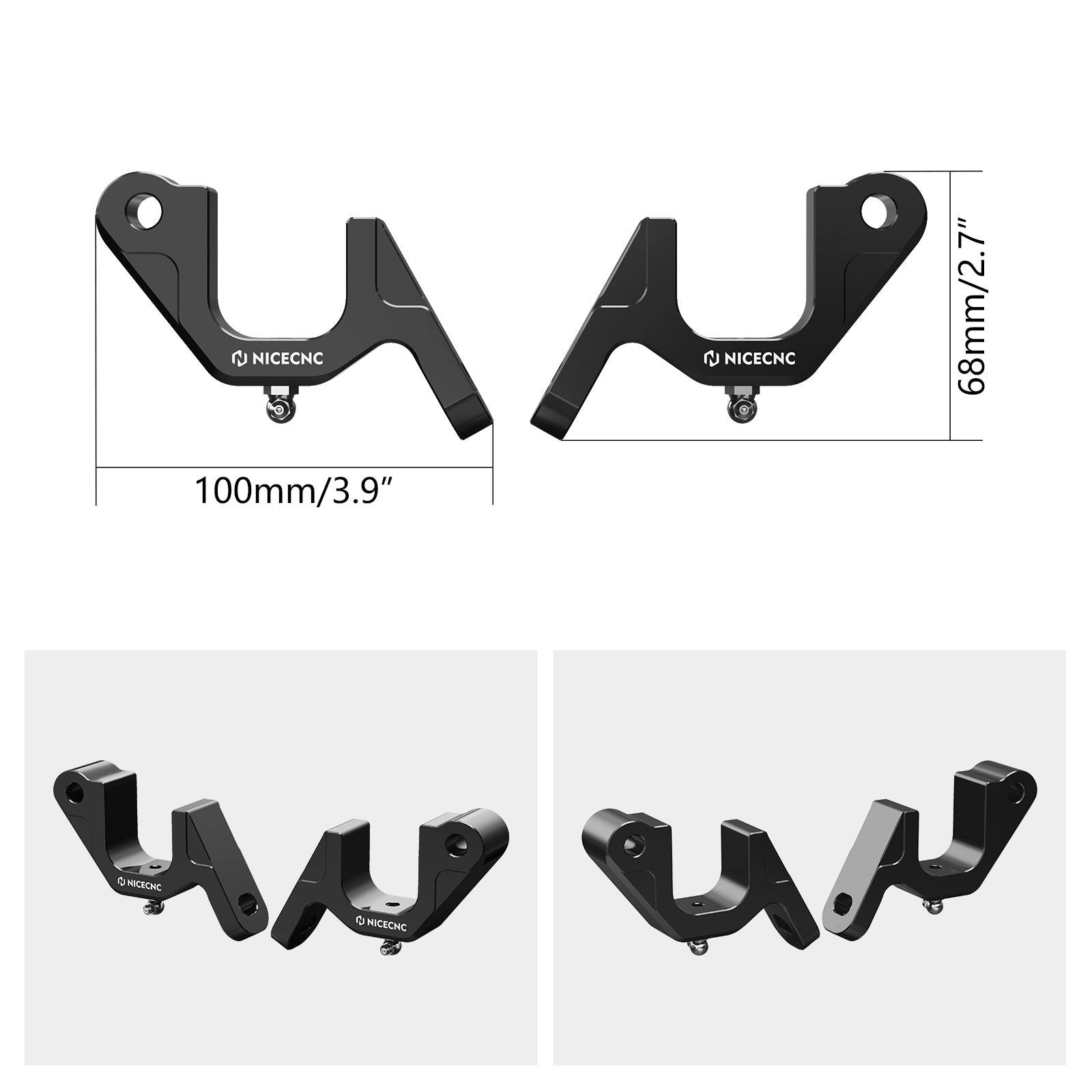 Front Sway Bar Mounting Brackets For Polaris RZR XP 1000 2015-2021, RZR 900 ,XP Turbo ,General 1000