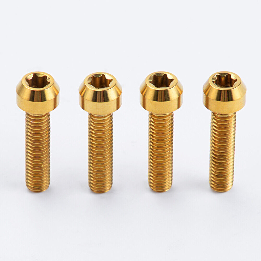 M6X25 Titanium Alloy Bolt Screw Set Universal For Motorcycles Handlebars Grips