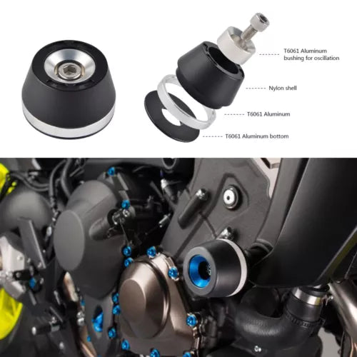 For Kawasaki Z1000 2010-2017 Z1000R 2017 Frame Slider Guard Crash Protector Pad