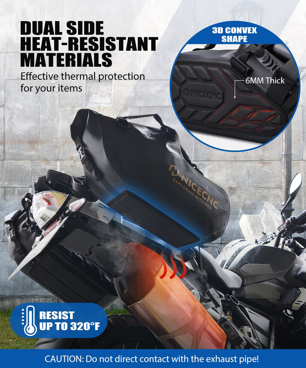 Universal Saddlebags 28L for Adventure and Sport Bike Racks