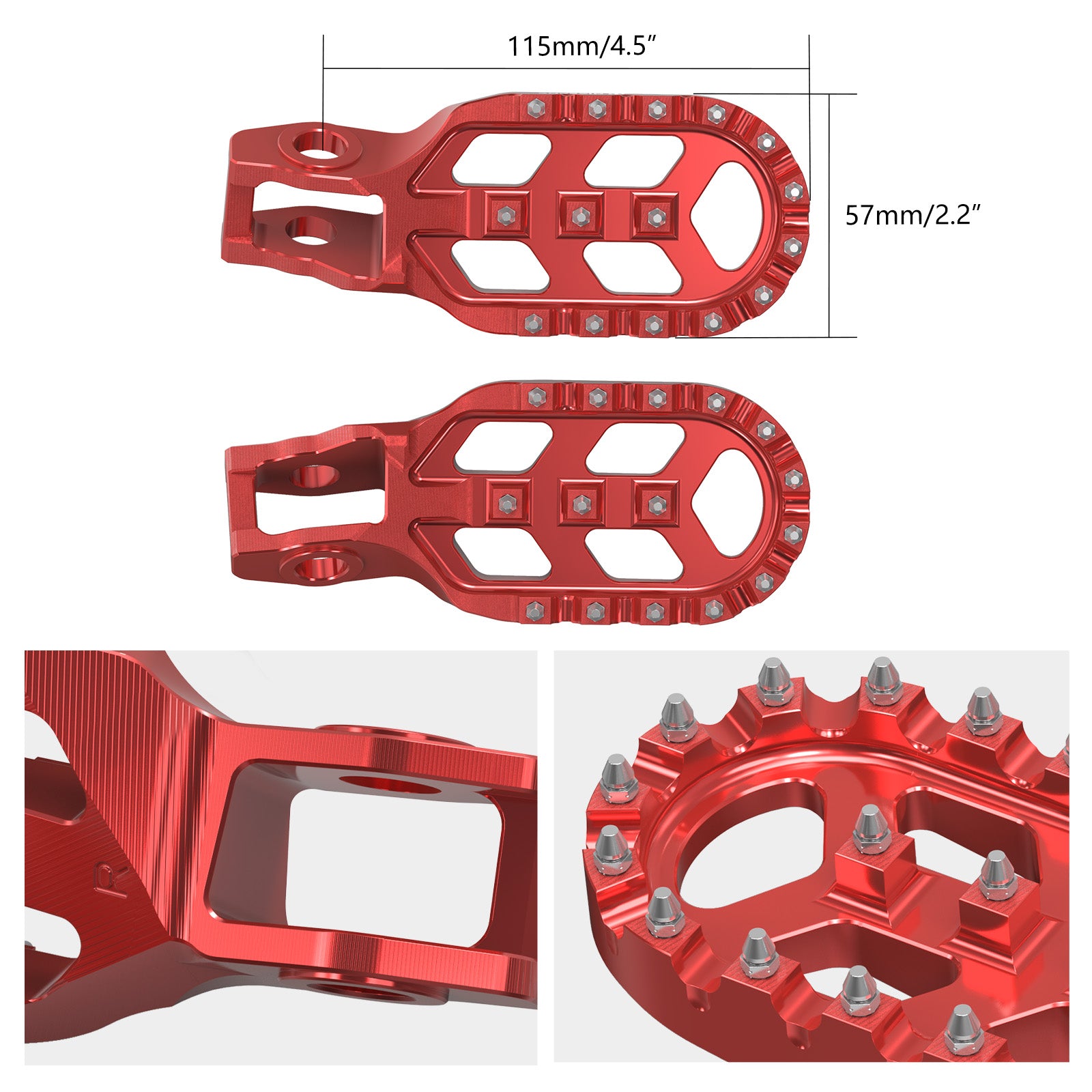 Forged Offset Extender Foot Pegs For Stark Varg EX MX 2024-2025