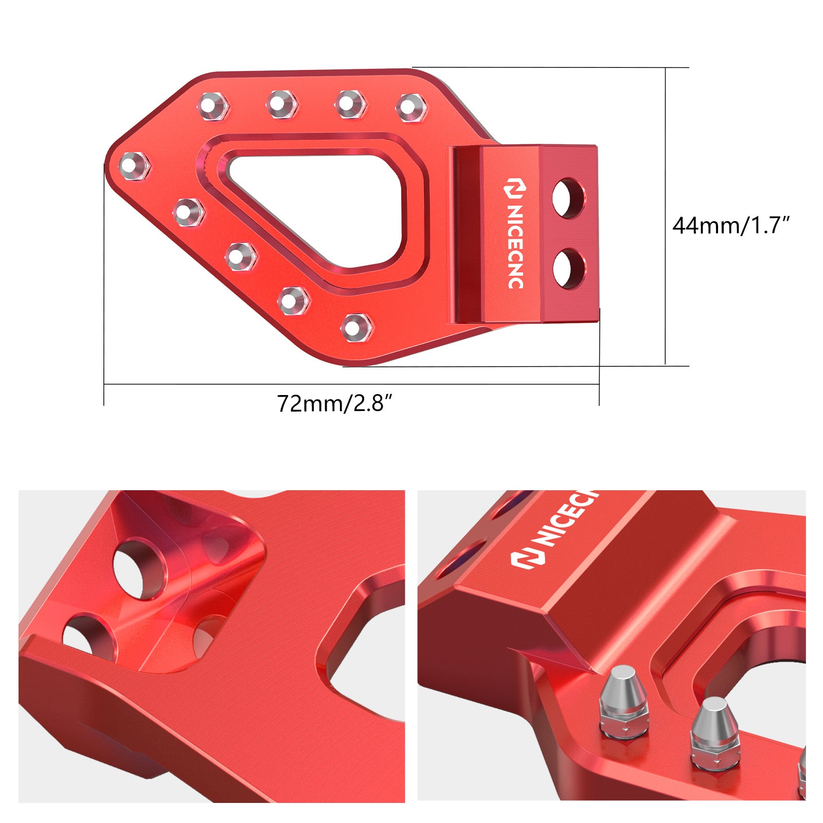 Rear Brake Pedal Step Tip For Stark Varg EX / MX 2024-2025