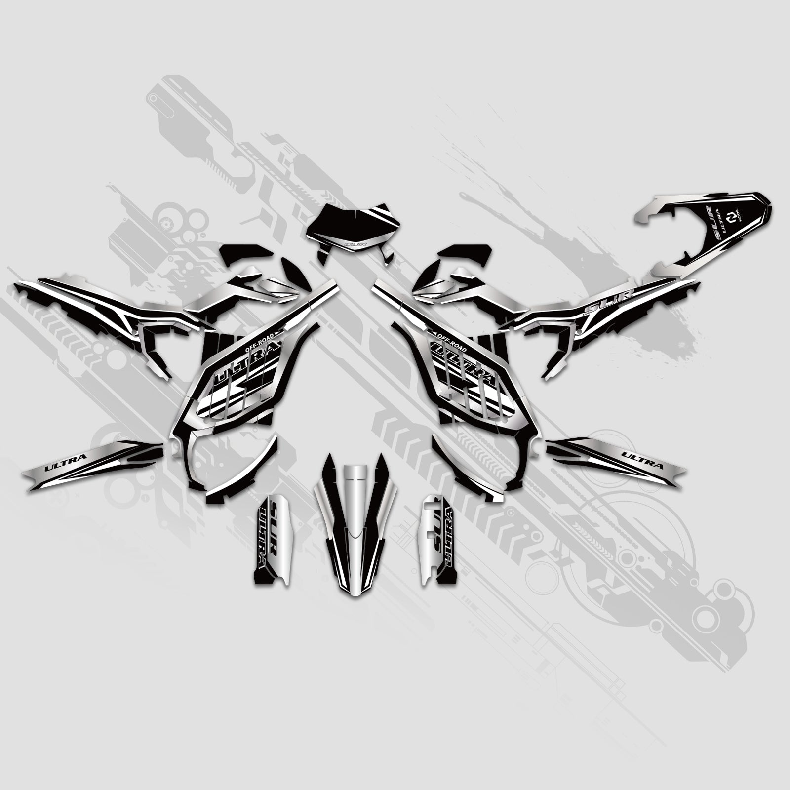Electric Dirt Bike Full Graphics Decals Stickers Kit For Surron Ultra Bee ALL YEARS