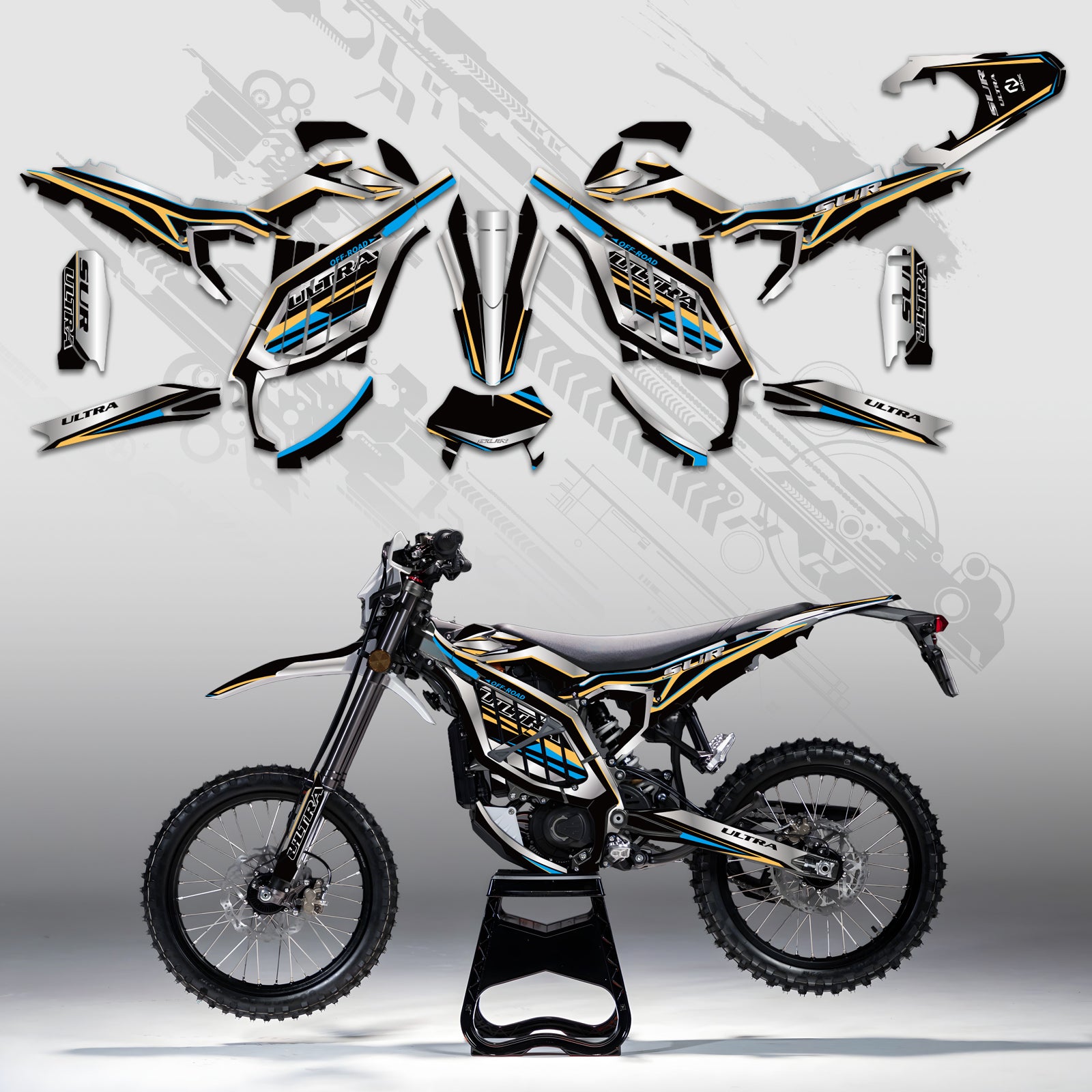 Electric Dirt Bike Full Graphics Decals Stickers Kit For Surron Ultra Bee ALL YEARS