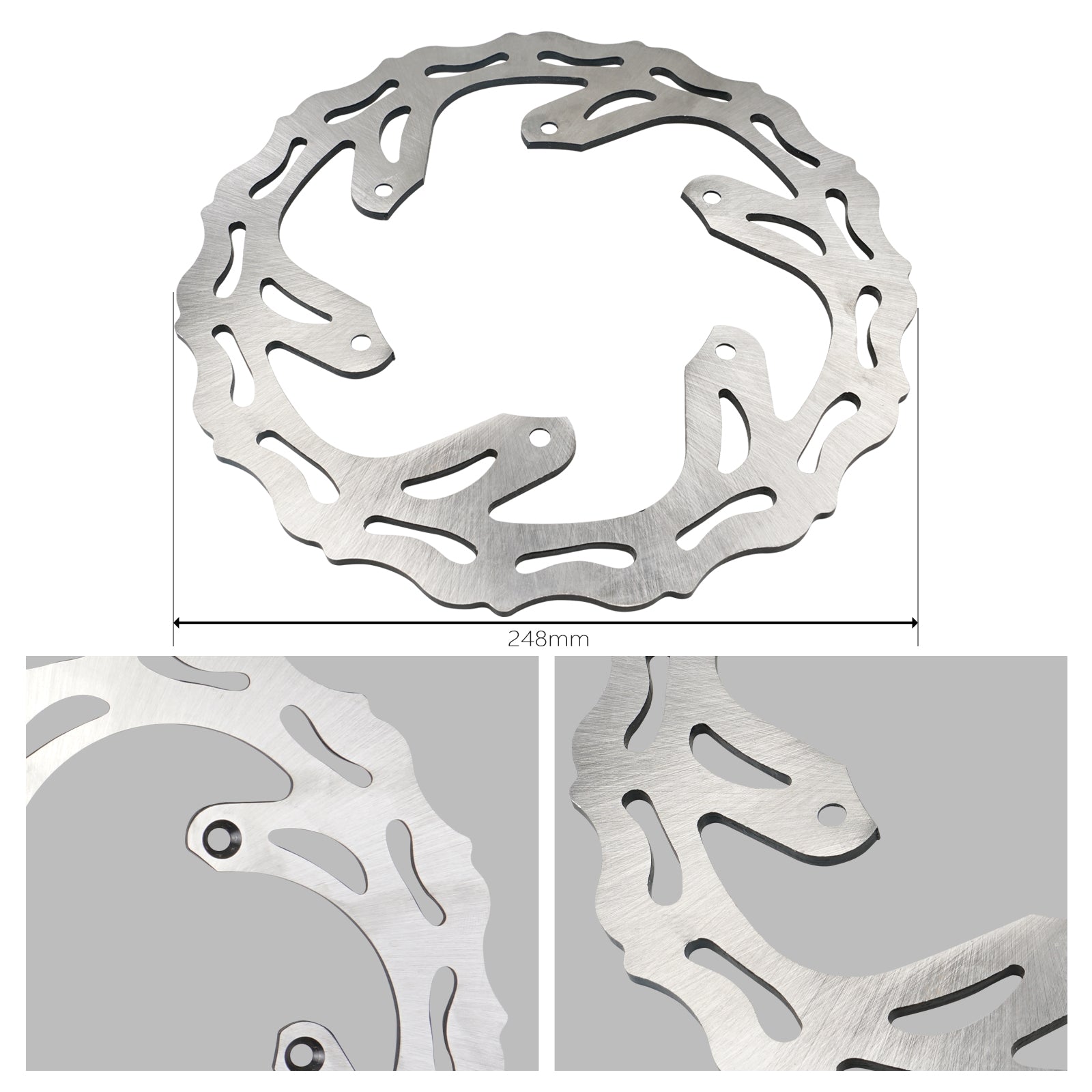 Front Brake Disc Rotor For Yamaha YZ125/250 01-16 YZ450F 03-15 WR450F 02-15 Suzuki DRZ400S/R 00-09