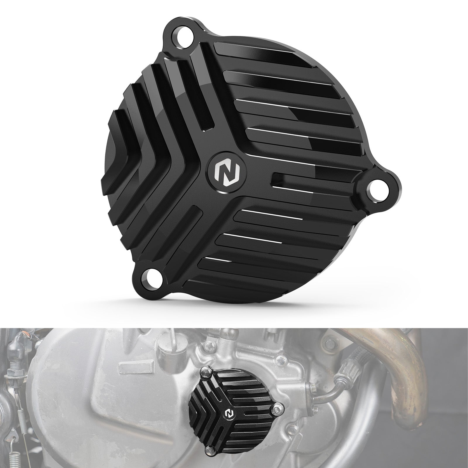 Finned Heat Sink Engine Oil Filter Cover Cap For Suzuki DR650 S / SE 1996-2024