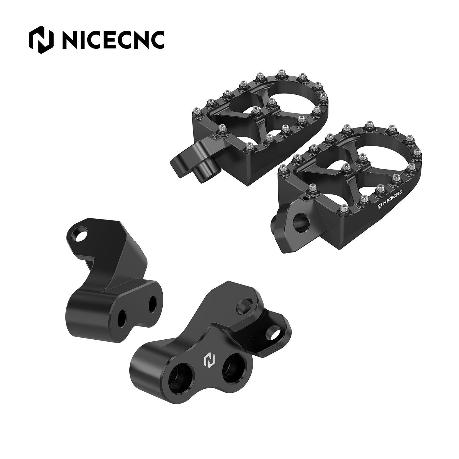 Enlarged Footpegs + Lowered Foot Peg Brackets For Suzuki DR650 S / SE 1996-2024