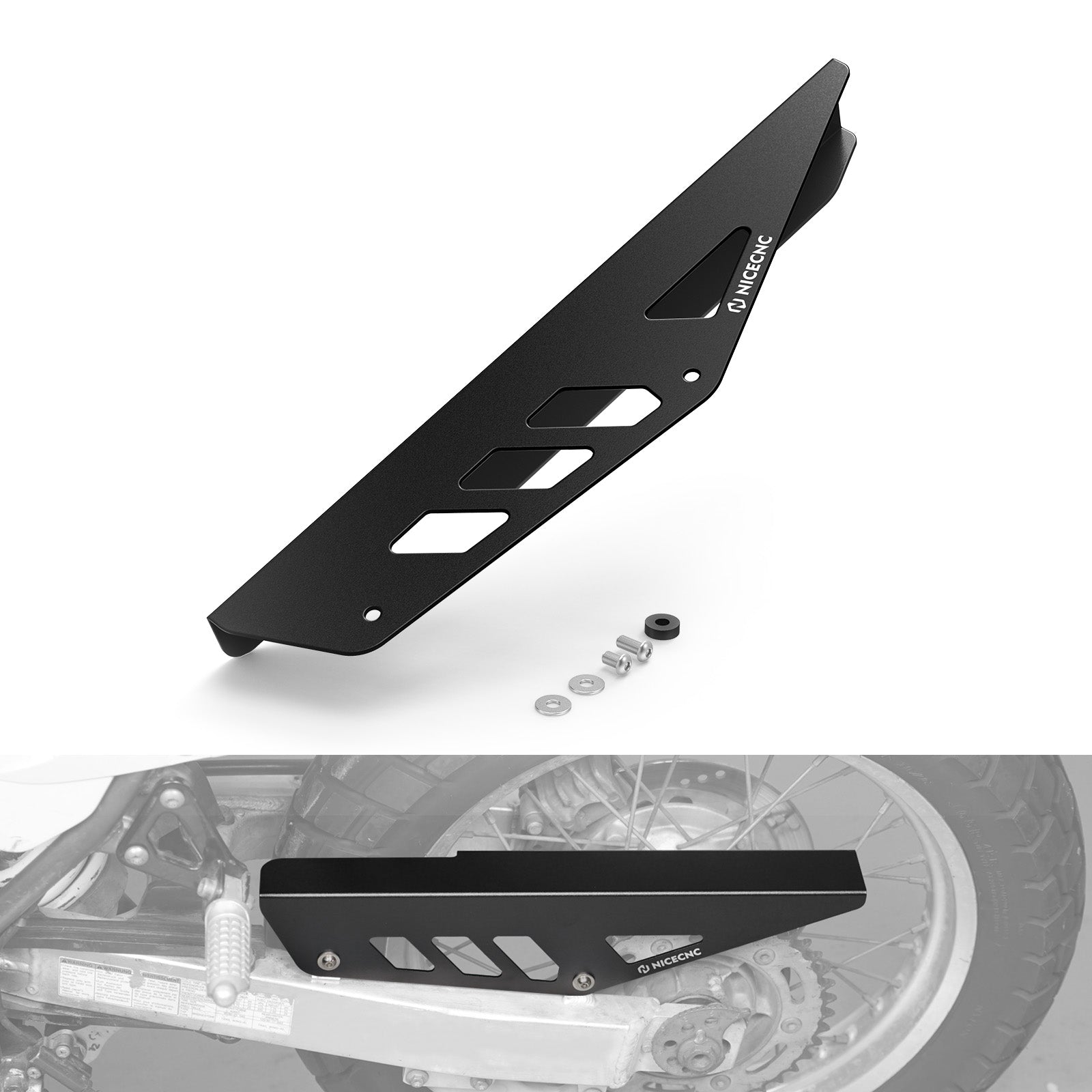 Rear Sprocket Cover Chain Guide Guard Protector For Suzuki DR650 S / SE