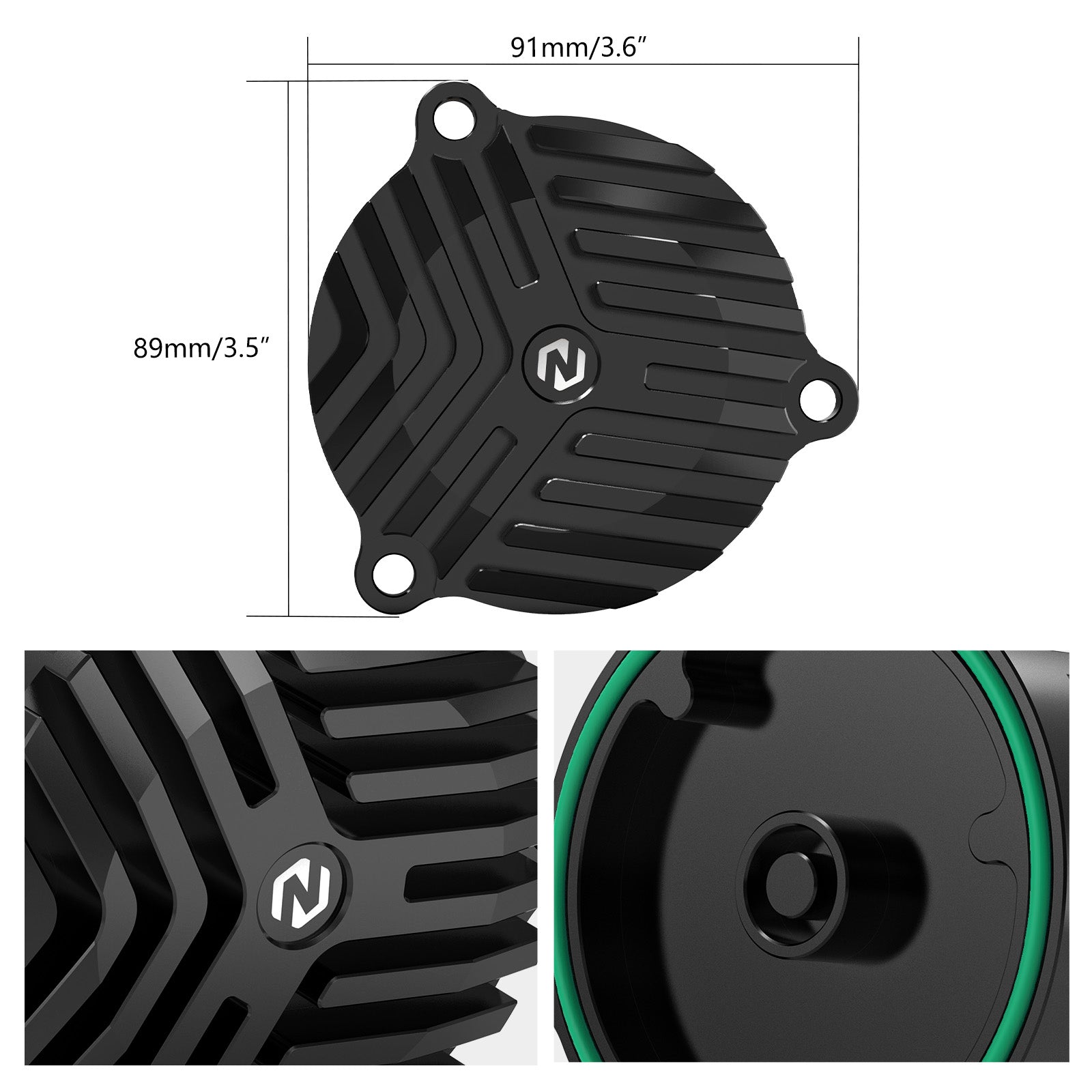Finned Engine Oil Filter Cover Cap For Suzuki DR650S / SE 1996-2024