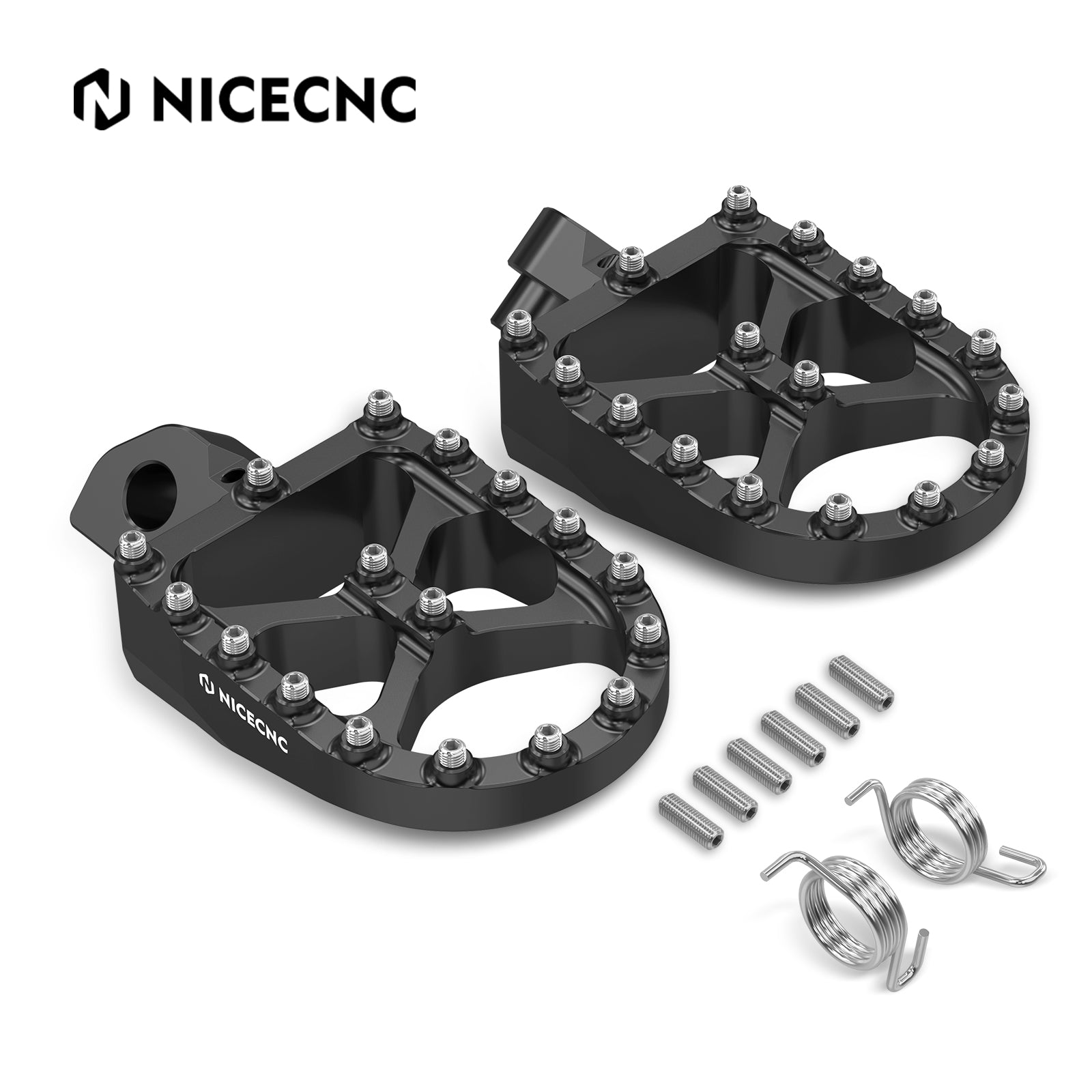 Enlarged Wide Foot Pegs Footrests Pedal For Suzuki DR650S / DR650SE 1996-2024