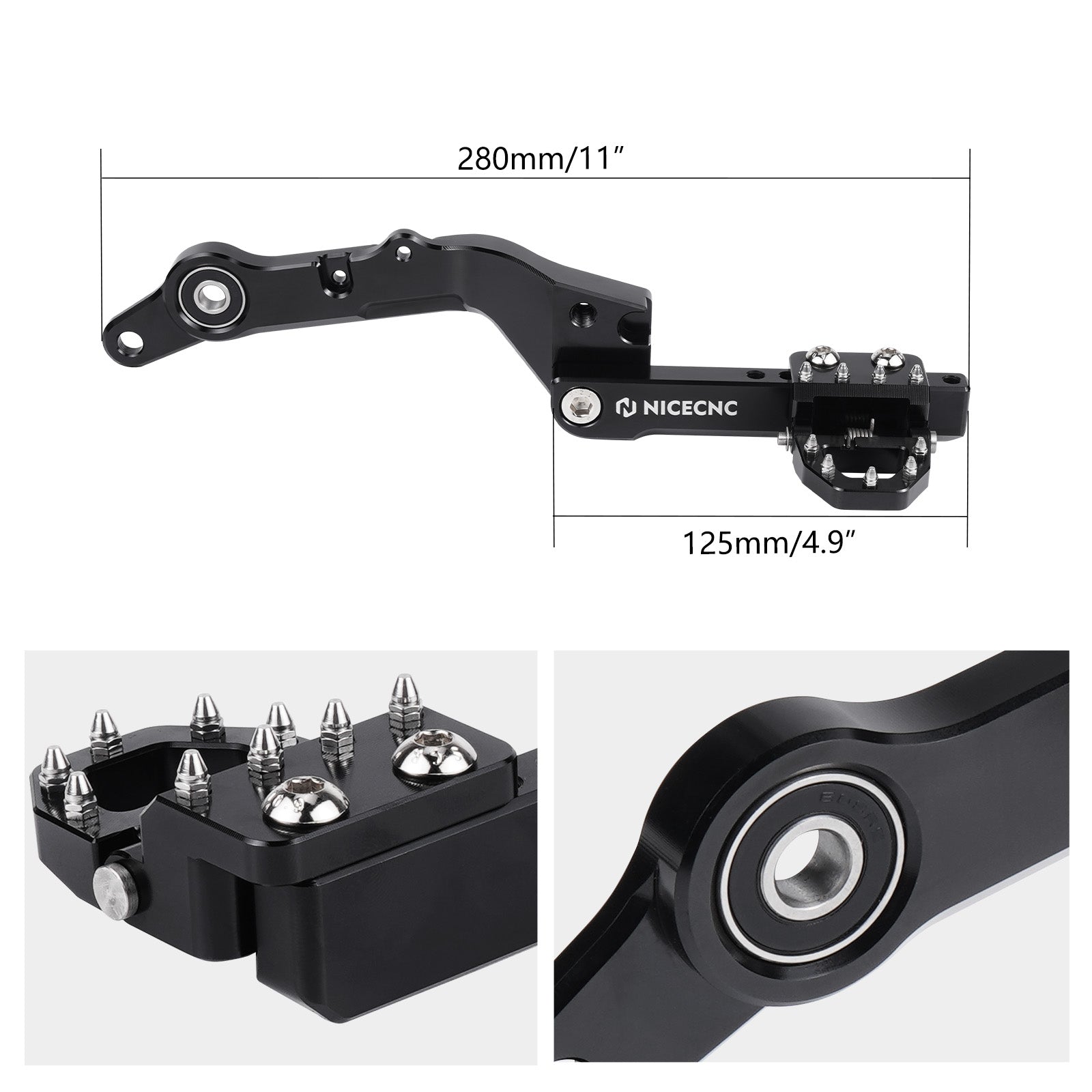 Adjustable Dual Control Foldable Rear Brake Pedal Lever For Suzuki DR650S 1996-2025