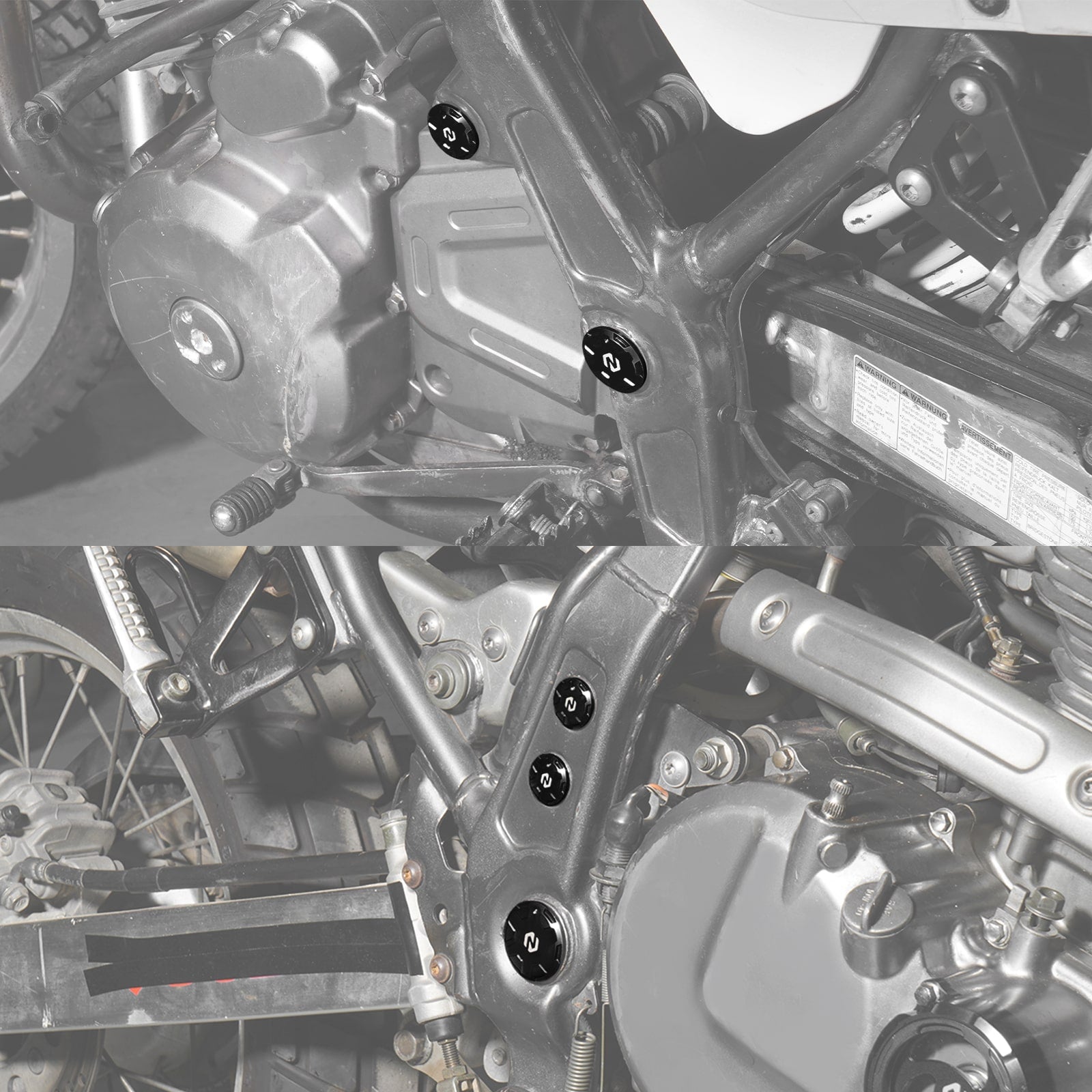Swingarm Pivot Block Caps Plugs For Suzuki DR650S DR650SE 1996-2024