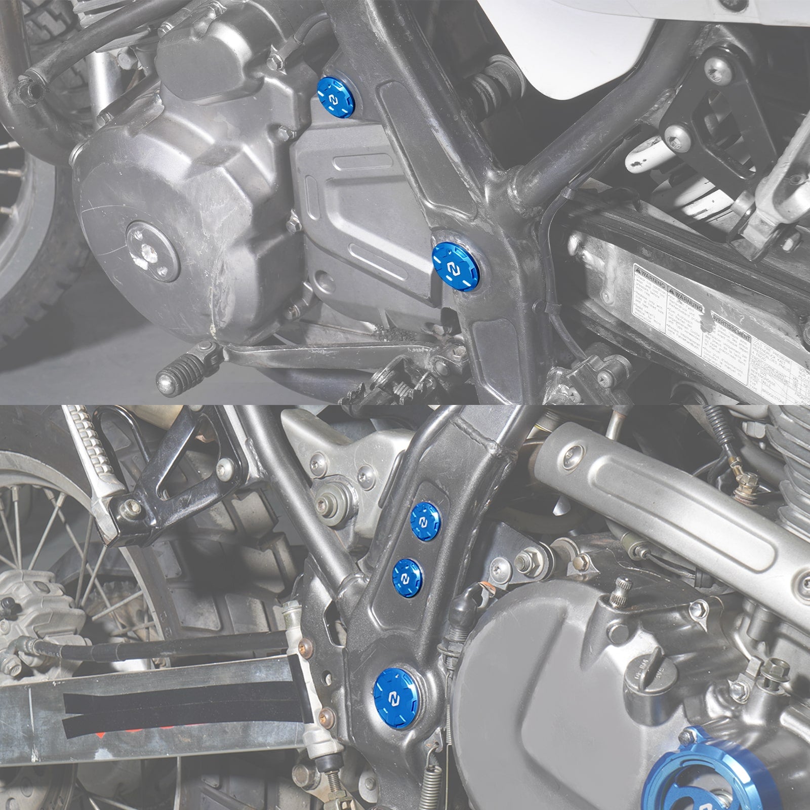 Swingarm Pivot Block Caps Plugs For Suzuki DR650S DR650SE 1996-2024