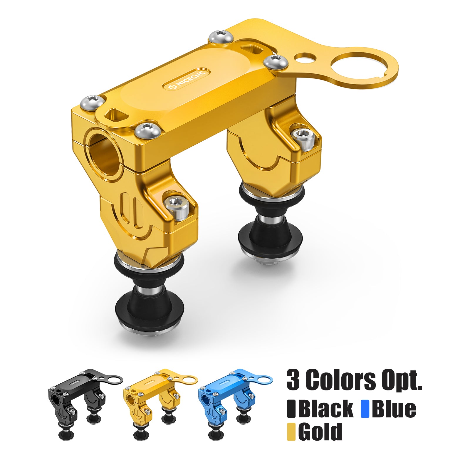 Offset Handlebar Riser Mount Clamp Kit For Suzuki DRZ400SM 2005-2024