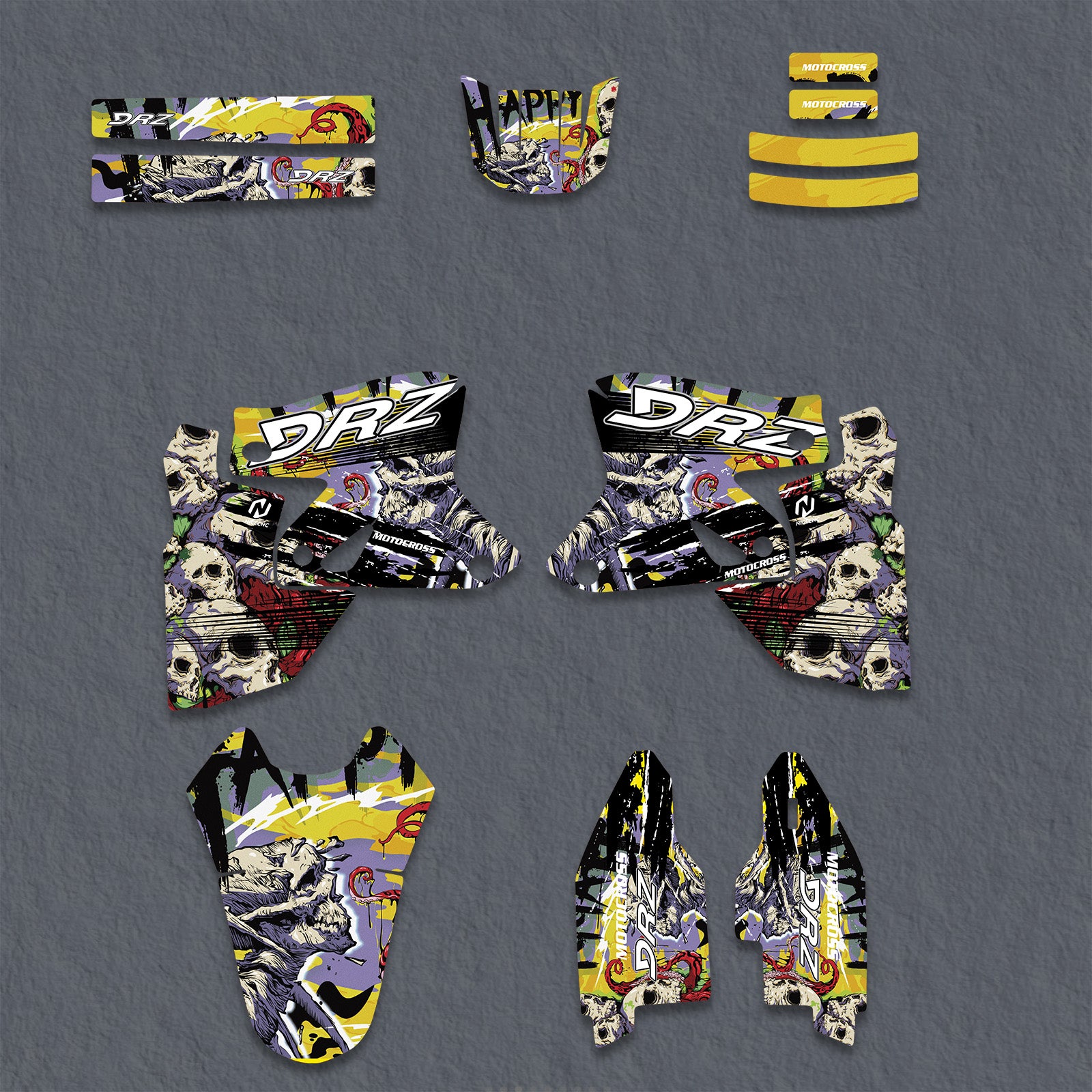 Motorcycle Full Graphics Decals Stickers Set For Suzuki DRZ400SM 2000-2020