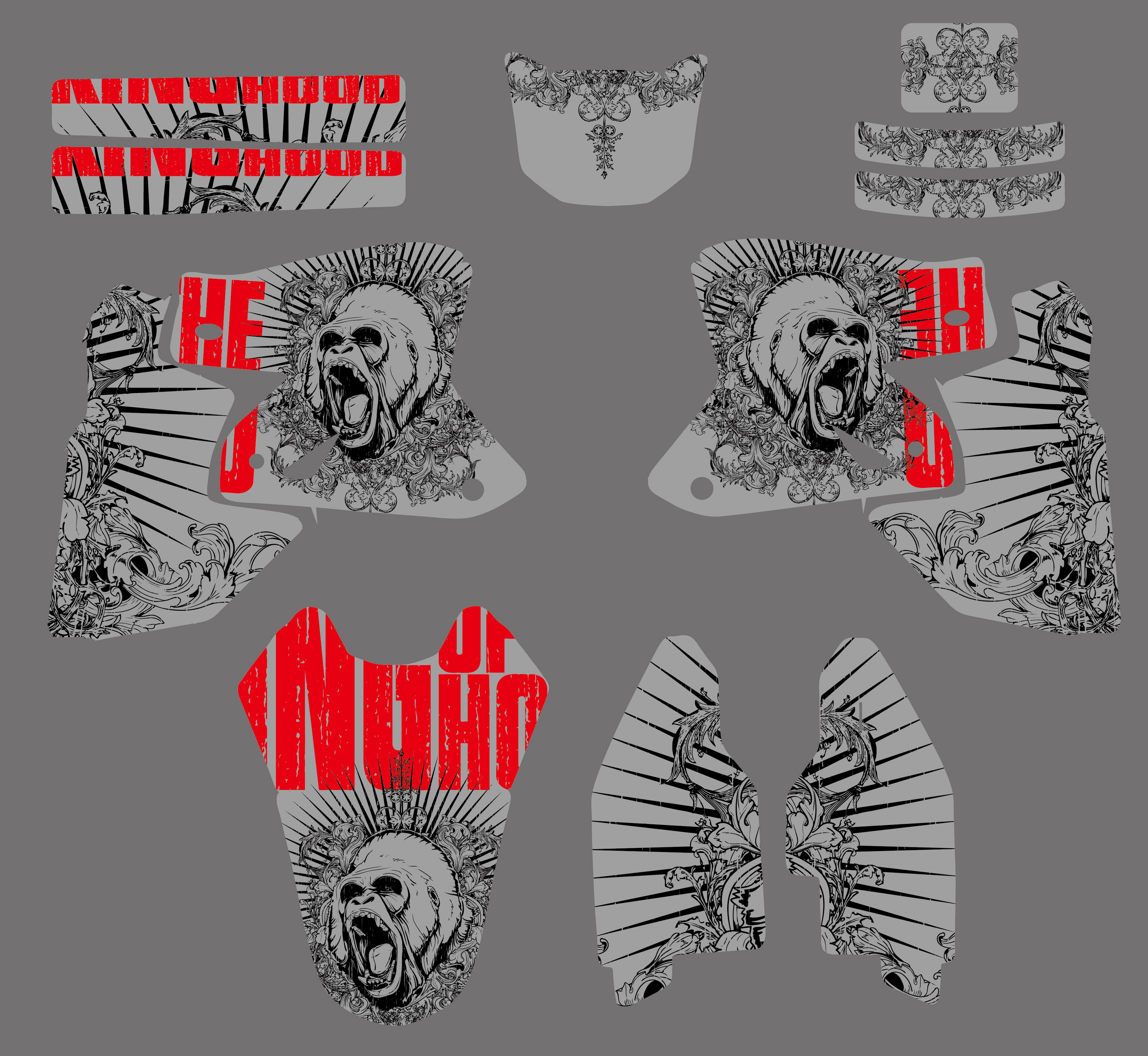 Motorcycle Team Graphics Decals Stickers For Suzuki DRZ400SM 2000-2020
