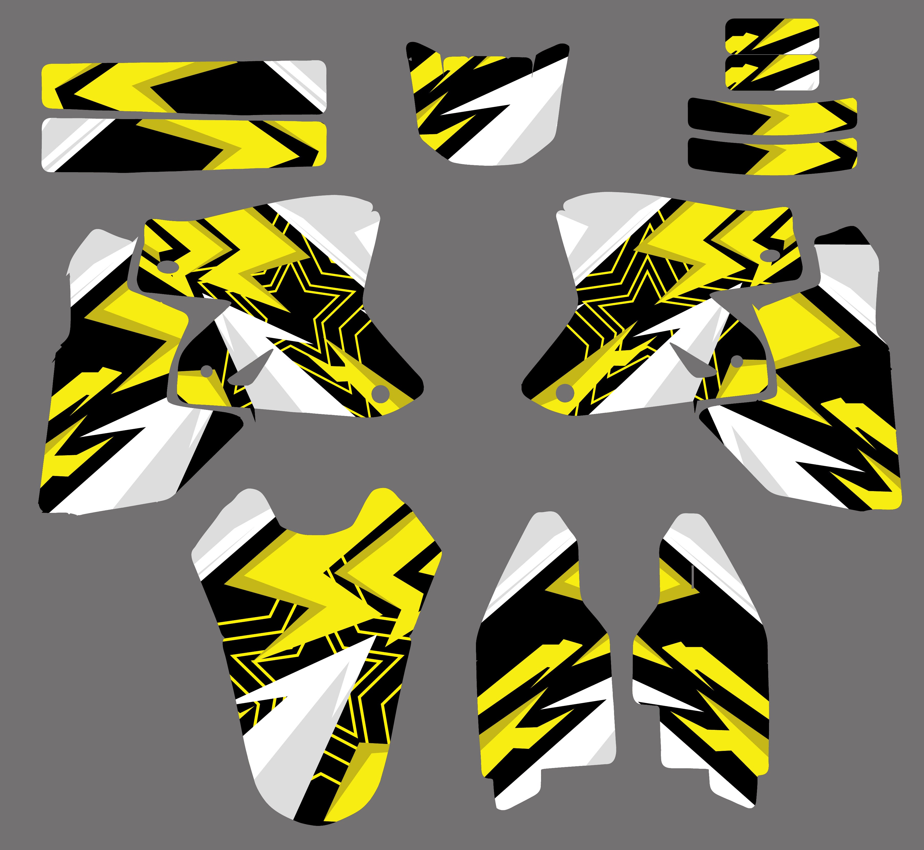 Graphics Background Decal Motorcycle Protect Stickers For SUZUKI DRZ400SM 2000-2020
