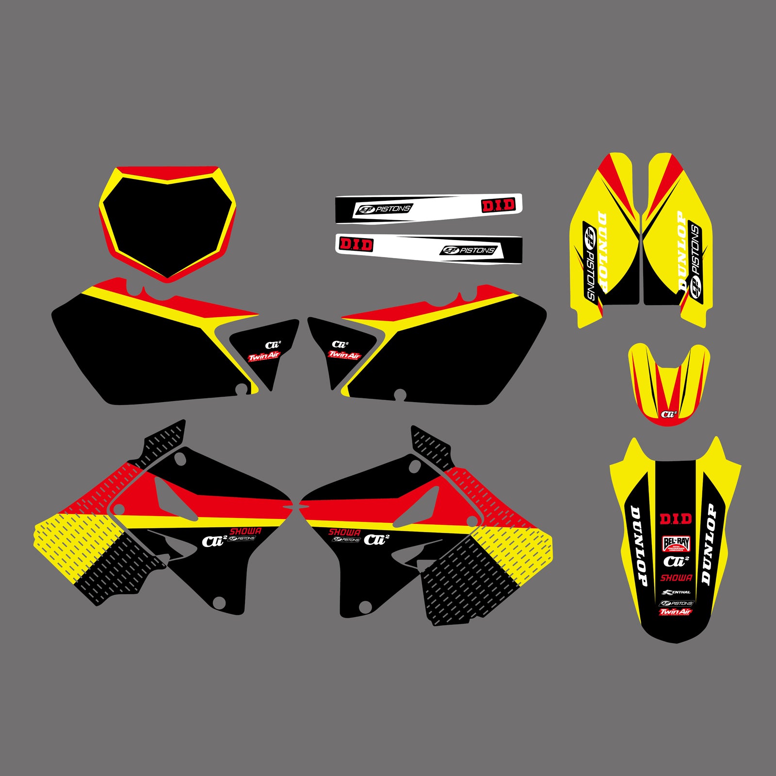 Motorcycle Full Graphic Decals Stickers Set For Suzuki RM125/RM250 2001-2012
