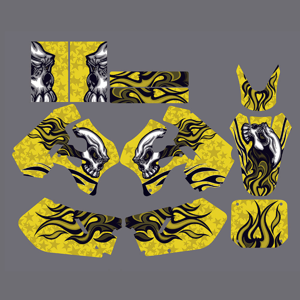 Suzuki rm125 rm250 96-98 Motorcycle Team Graphic Background Decal Sticker