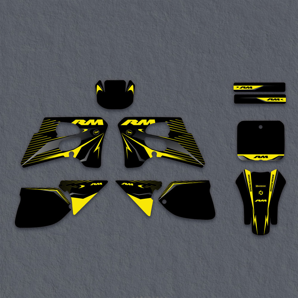 Motorcycle Full Graphics Decals Stickers Kit For SUZUKI RM125 RM250 19