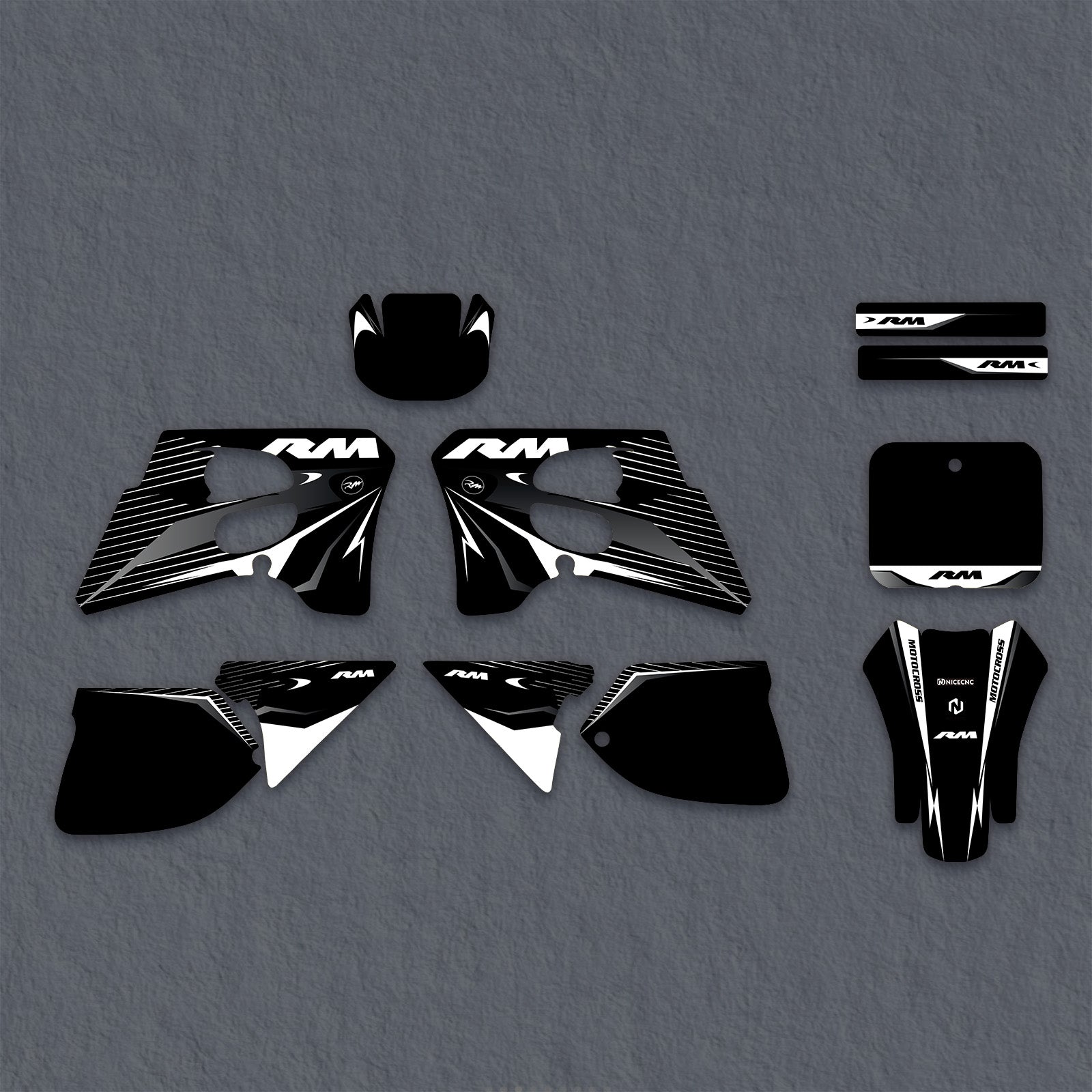 Motorcycle Full Graphics Decals Stickers Kit For SUZUKI RM125 RM250 1993-1995