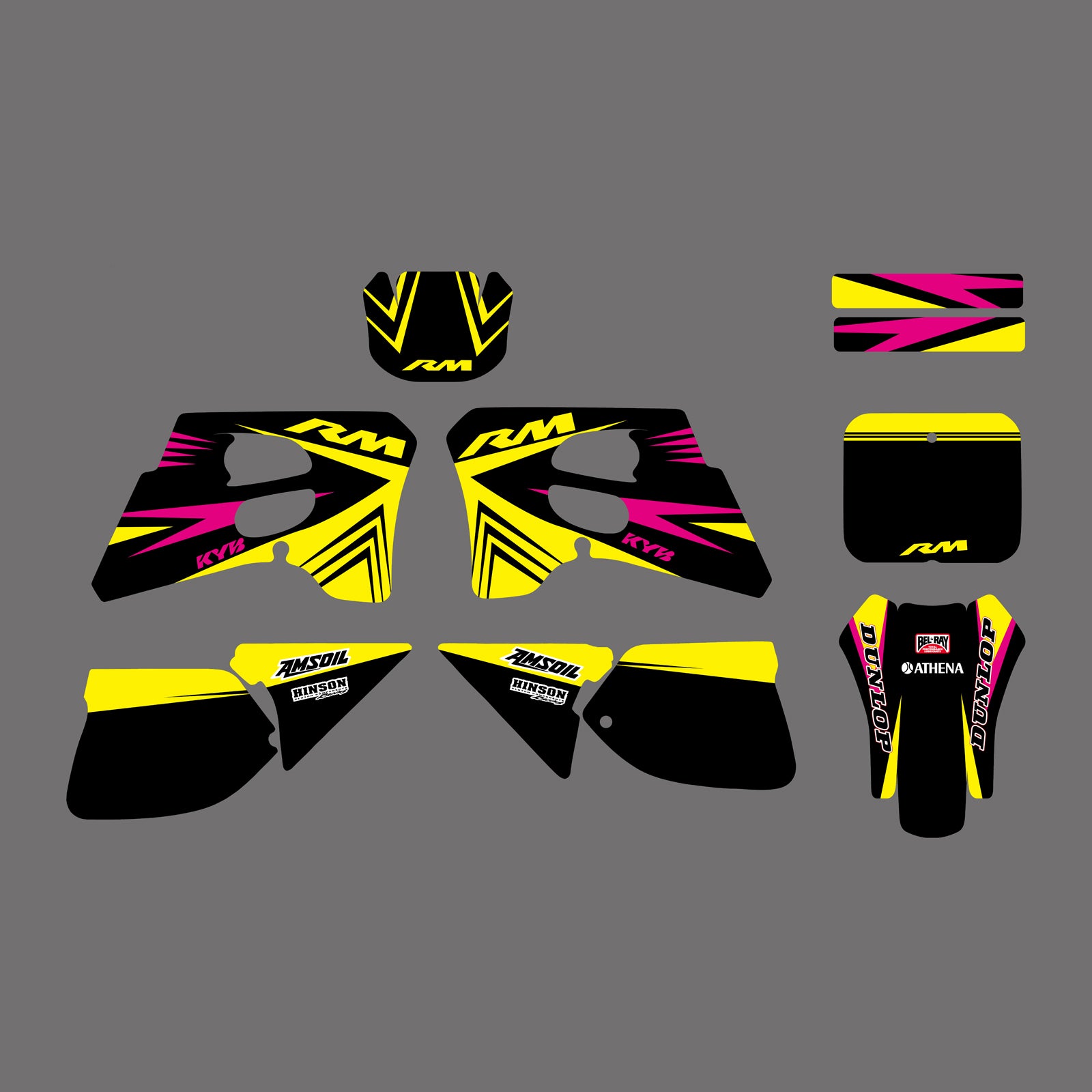 New Personality Team Graphics Kit For Suzuki RM125 RM250 93-95