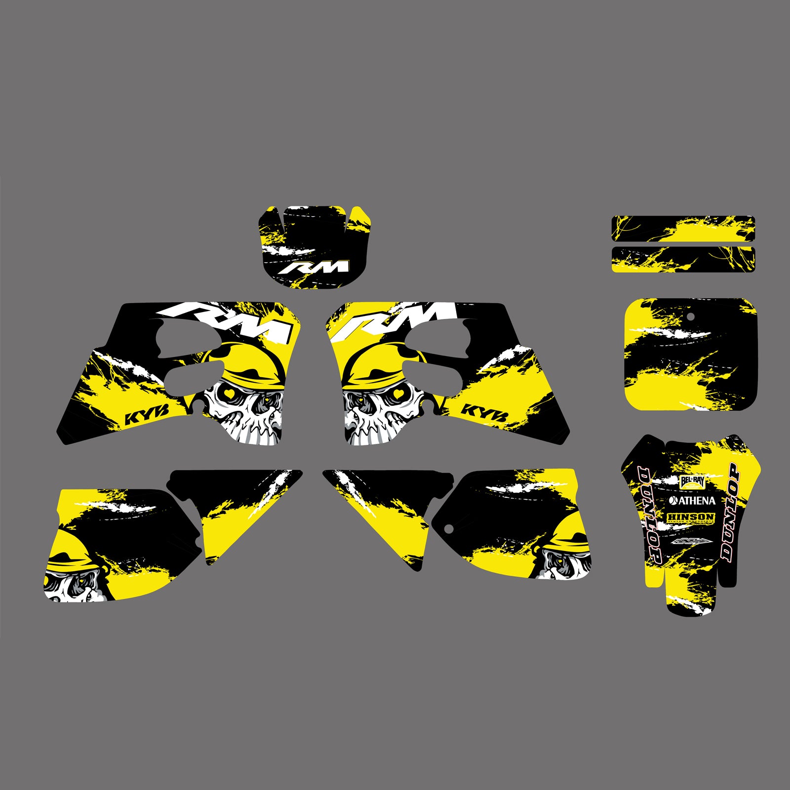 Team Graphics Backgrounds Decals Stickers For Suzuki RM125 RM250 1993-1995