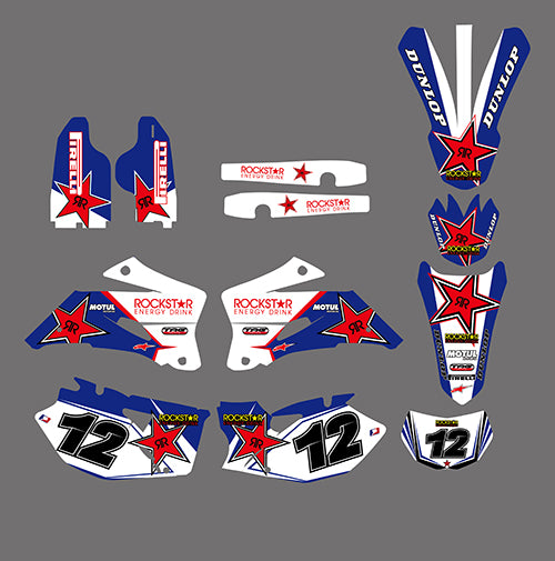 New Style Motorcycle Graphic Decal Stickers For SUZUKI RMZ250 2007-2009
