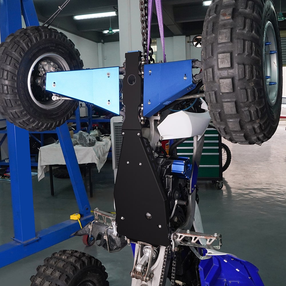 Full Chassis Glide & Swing Arm Skid Plate Protector Guard For Yamaha YFZ450R 2009-2024