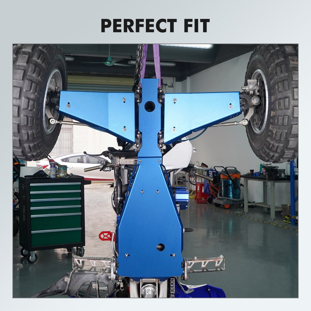 Full Chassis Glide & Swing Arm Skid Plate Protector Guard For Yamaha YFZ450R 2009-2024